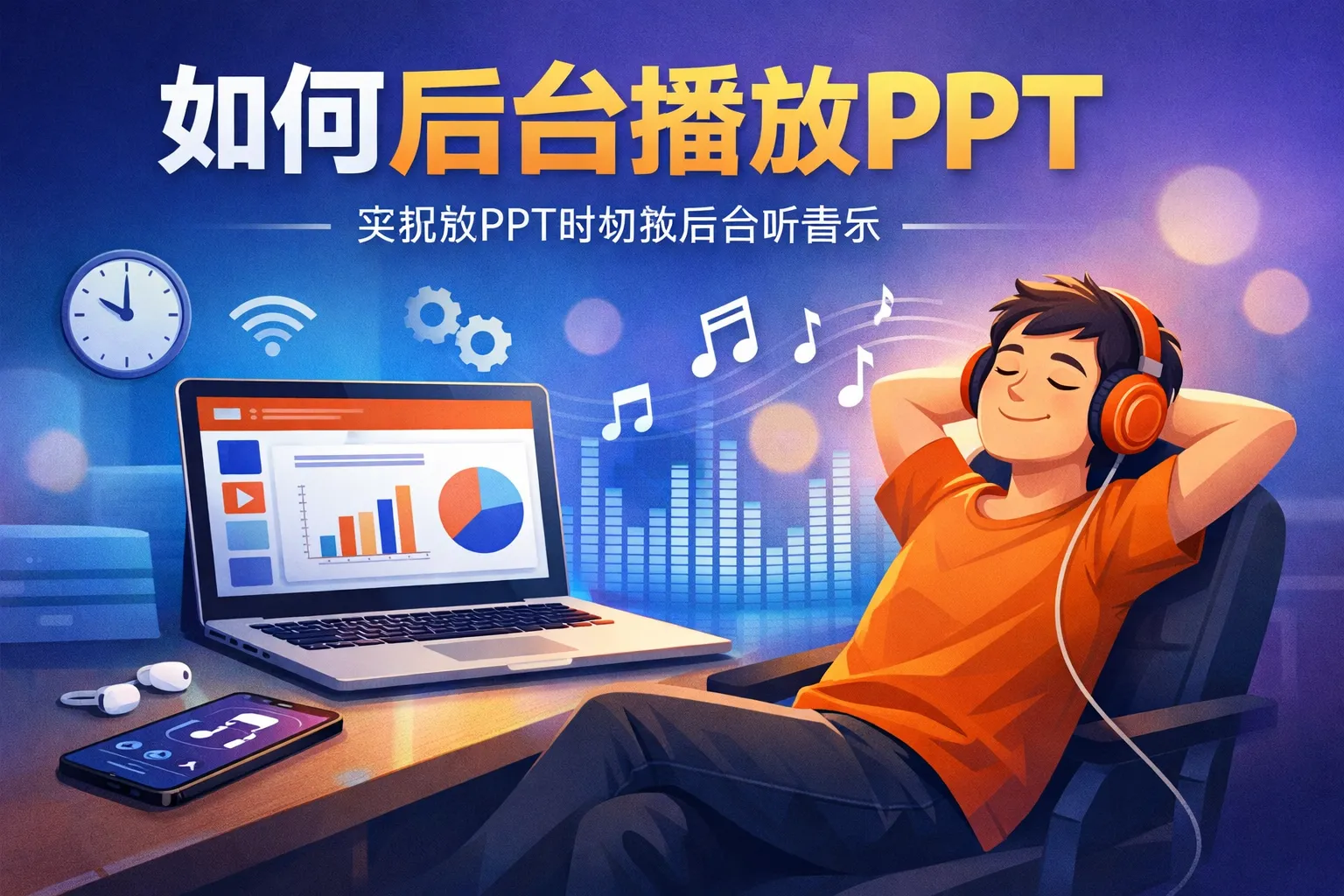 如何后台播放ppt