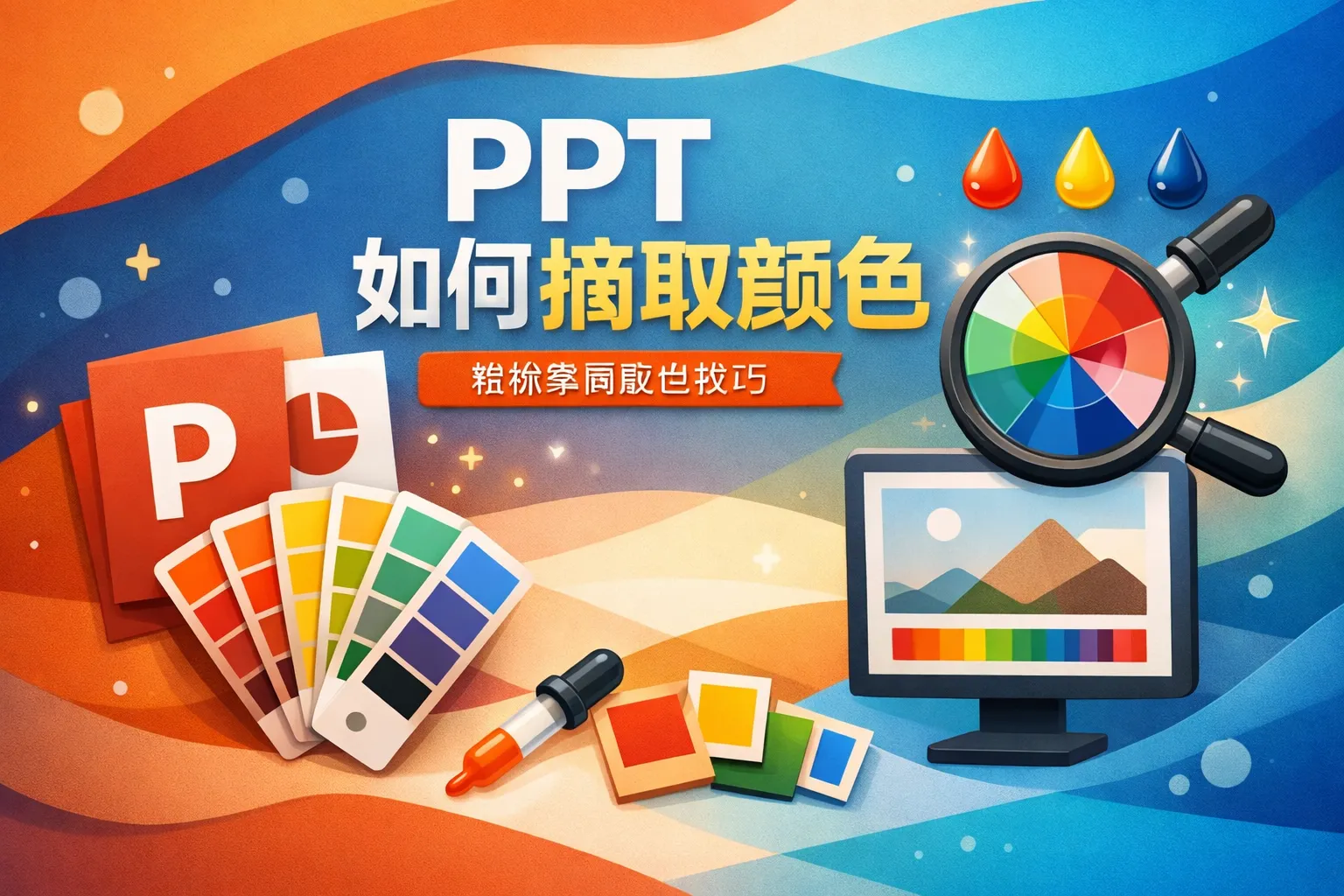 ppt如何摘取颜色