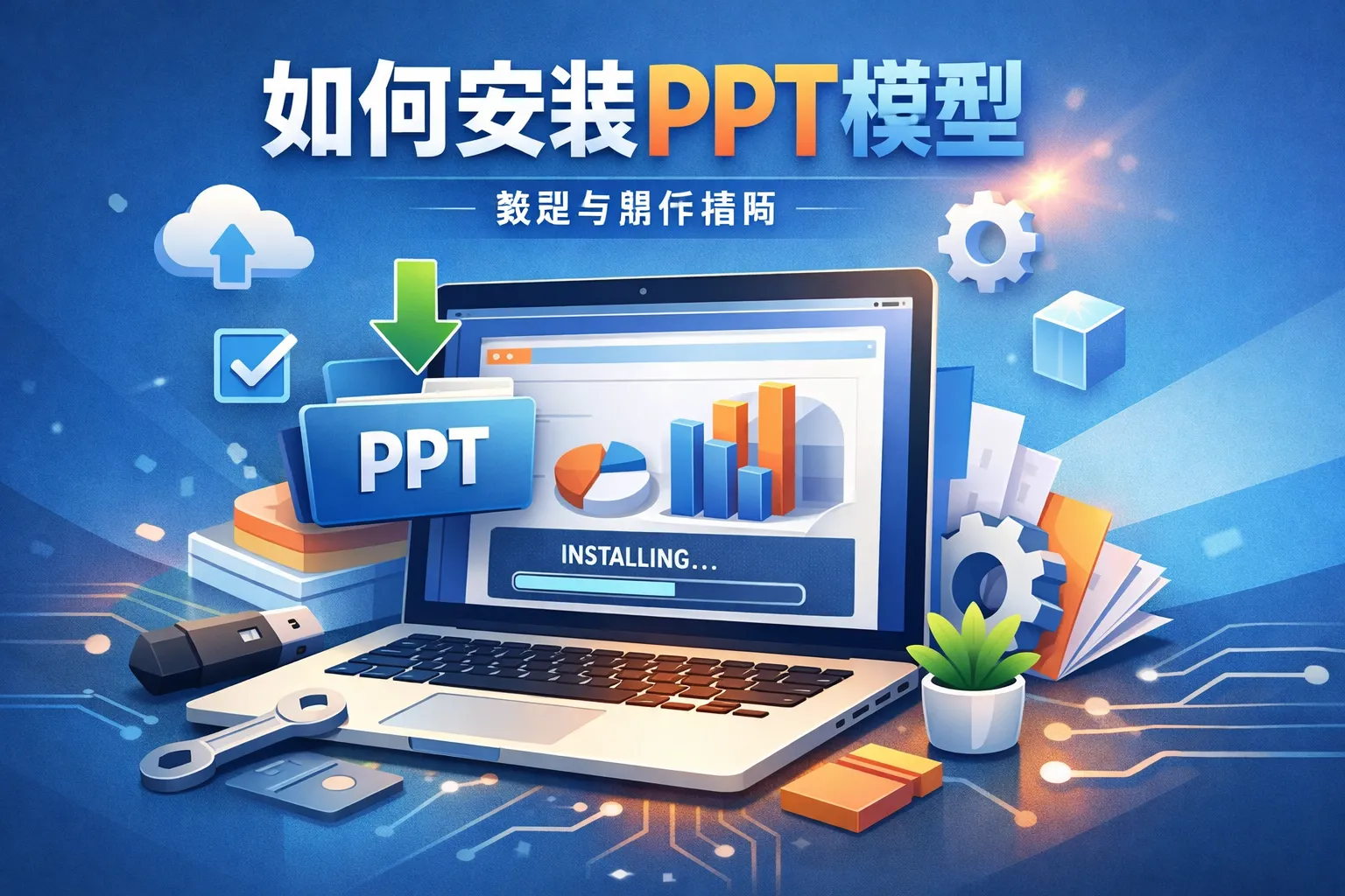 如何安装ppt模型