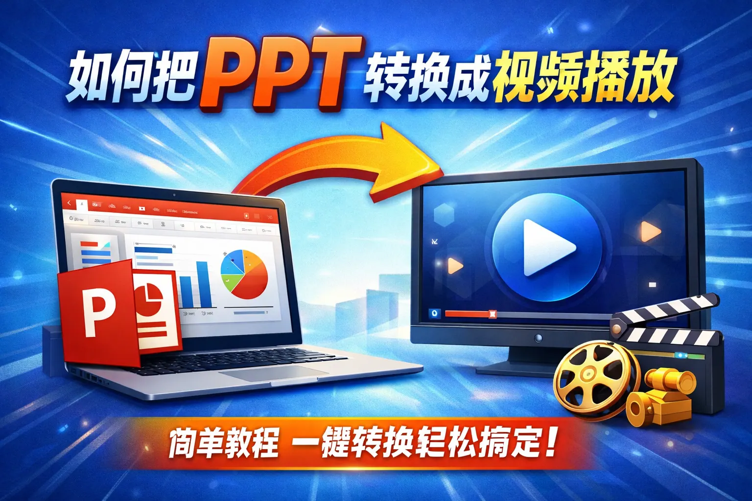 如何把ppt转换成视频播放