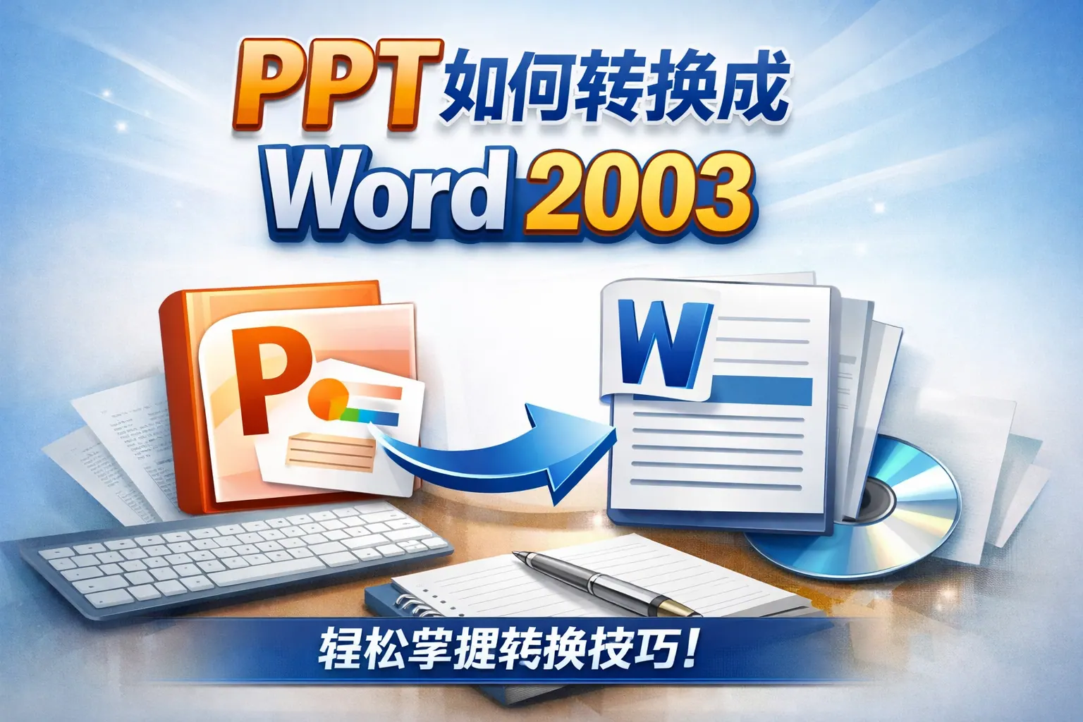 ppt如何转换成word2003