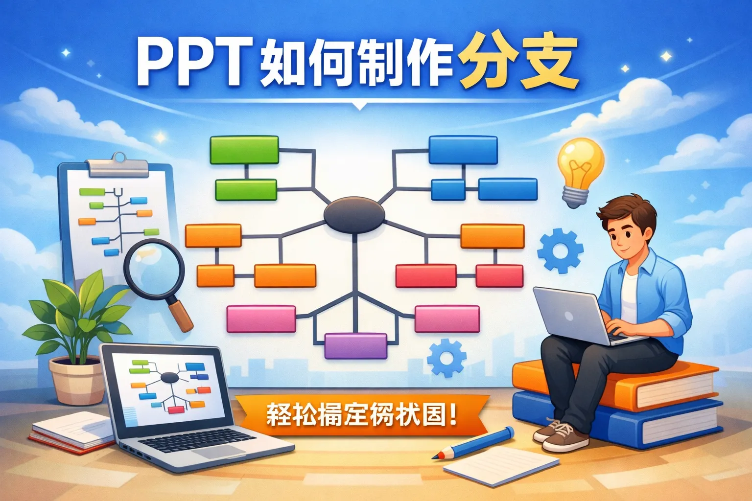 ppt 如何制作分支