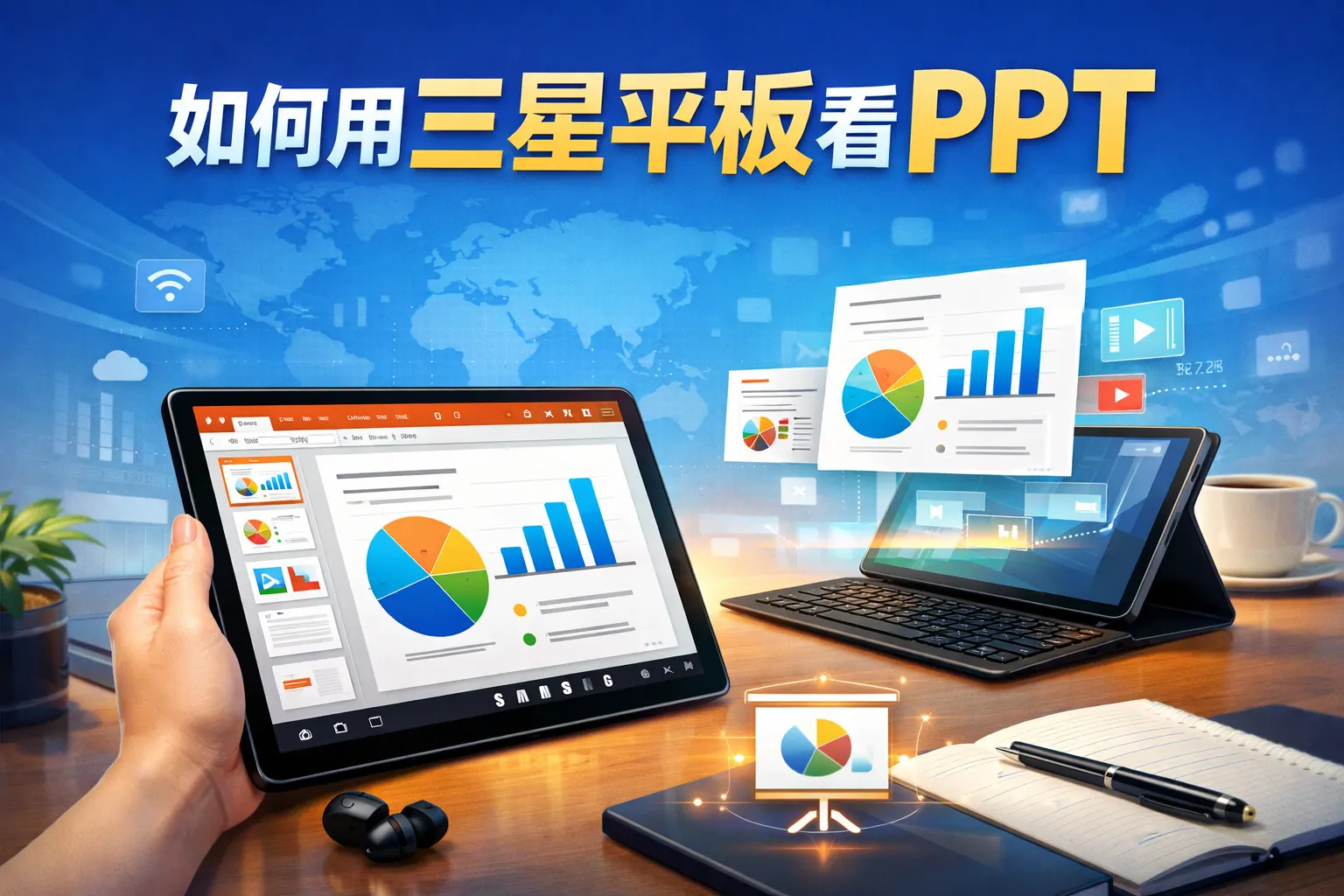 如何用三星平板看ppt