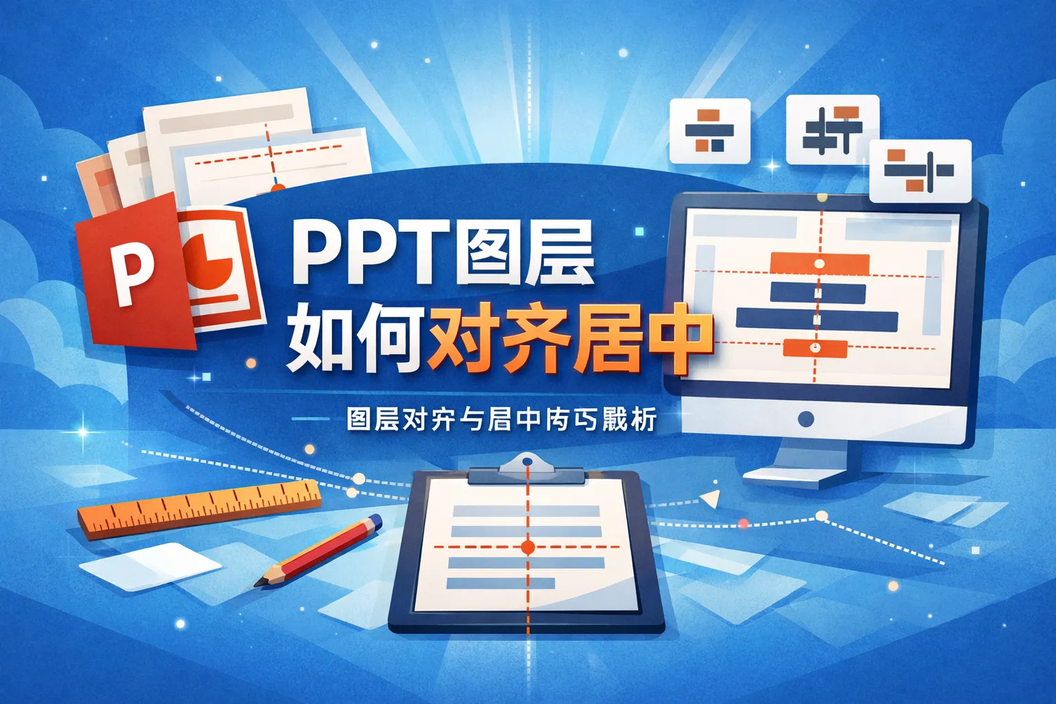 ppt图层如何对齐居中ppt