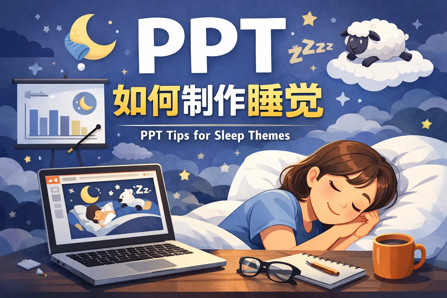 PPT如何制作睡觉