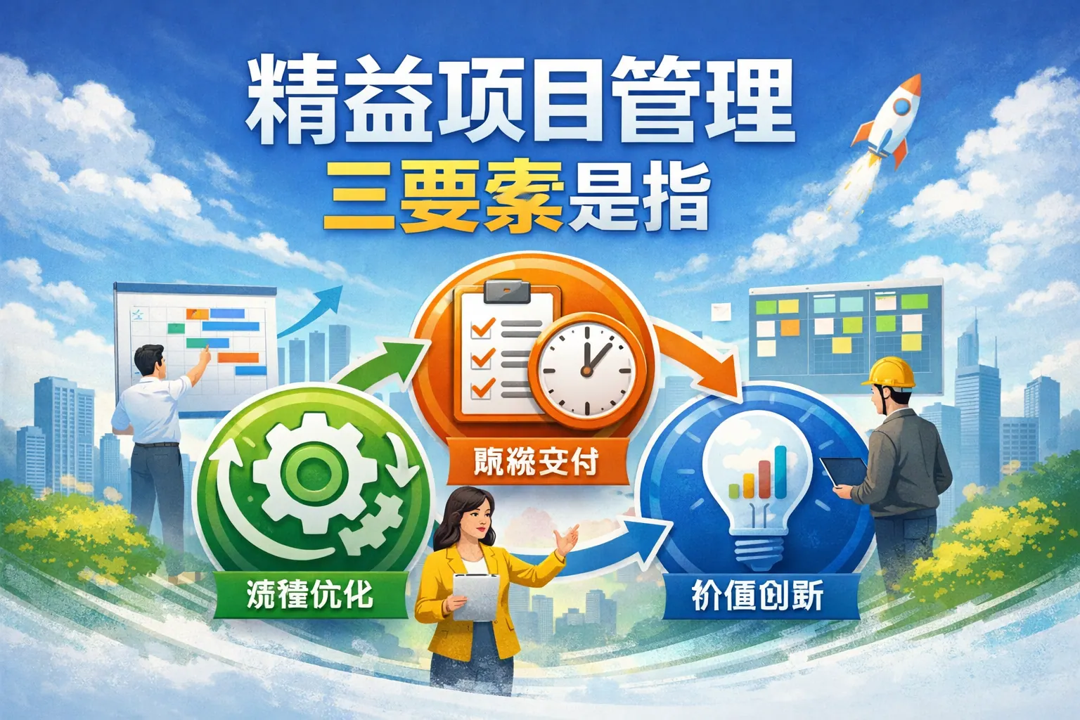 精益项目管理三要素是指