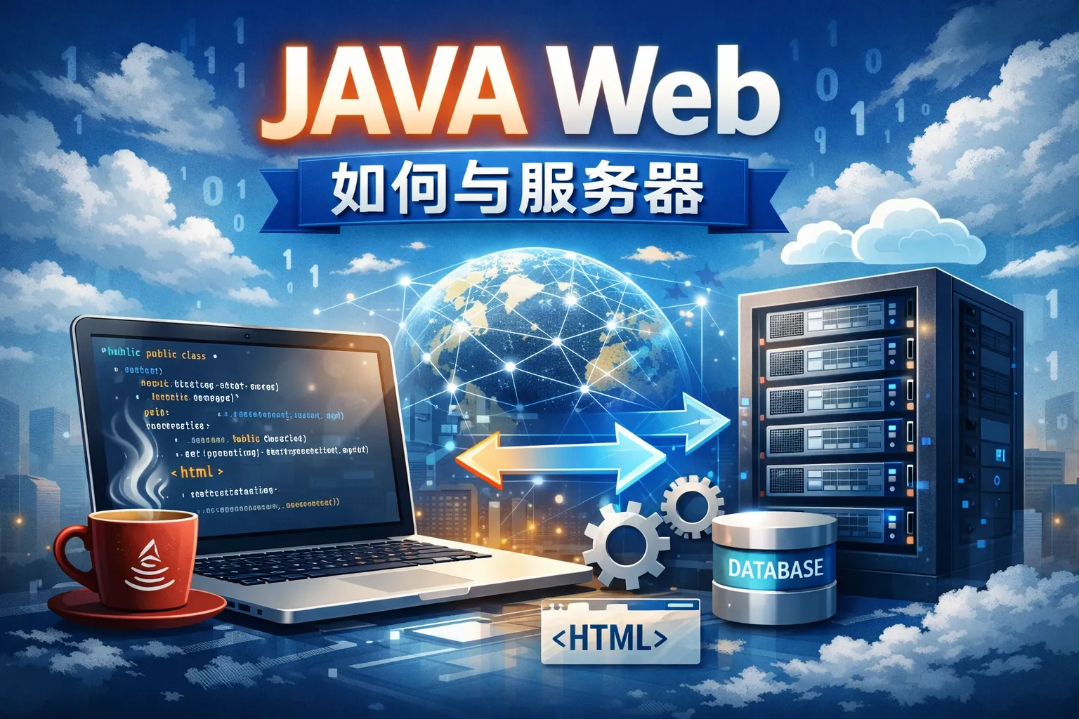 JAVA web如何与服务器