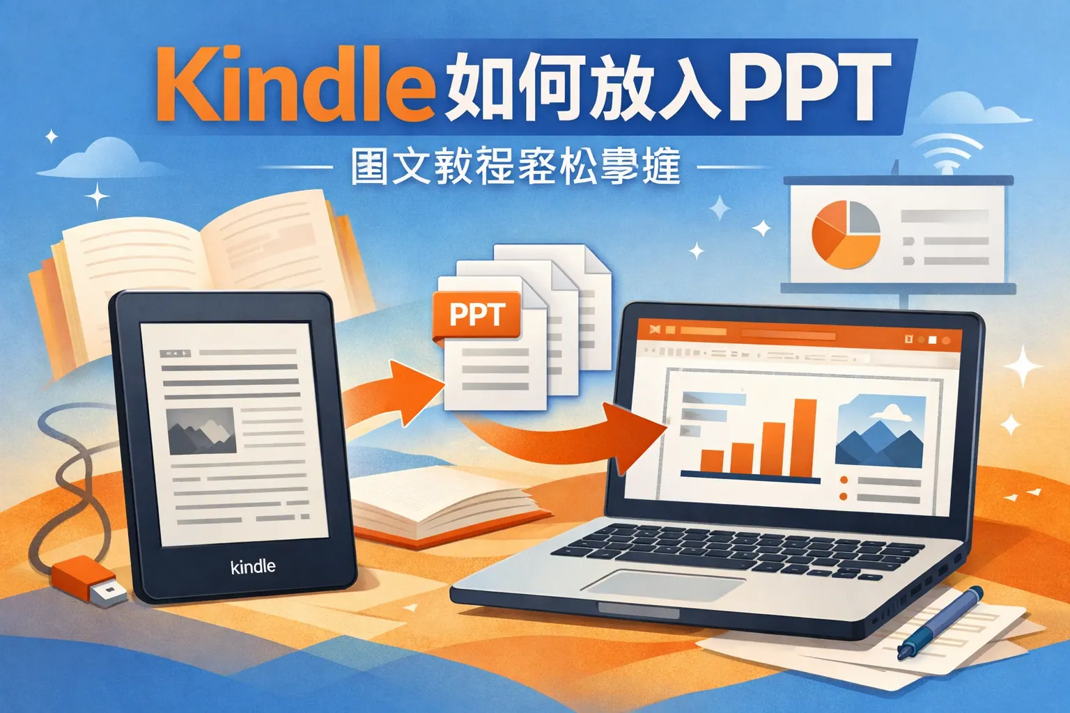 kindle如何放入ppt