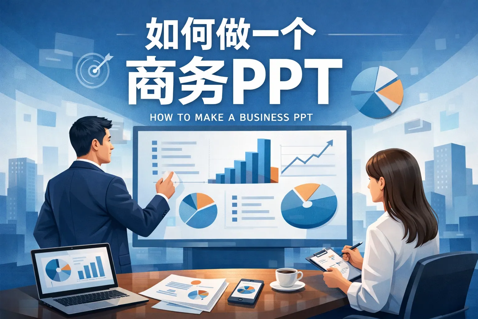 如何做一个商务ppt