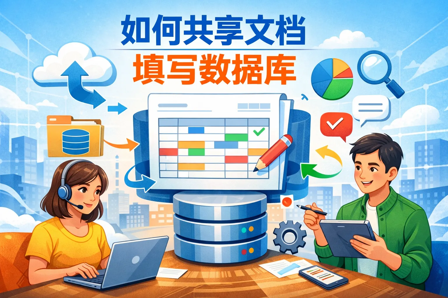 如何共享文档填写数据库