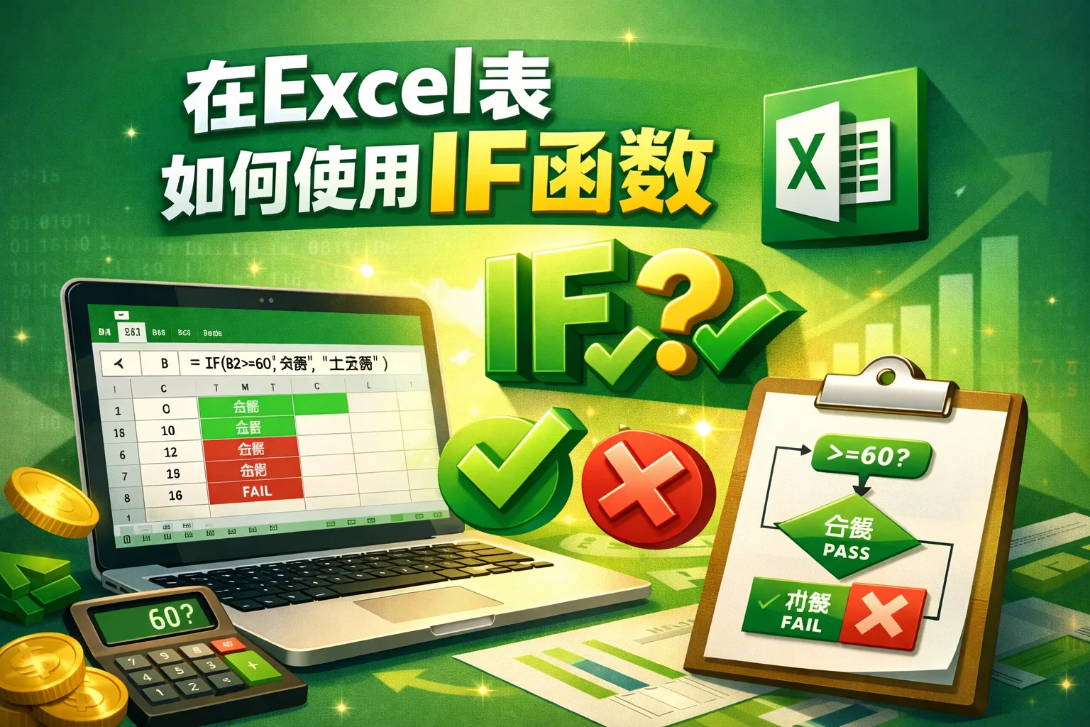 在excel表如何使用if
