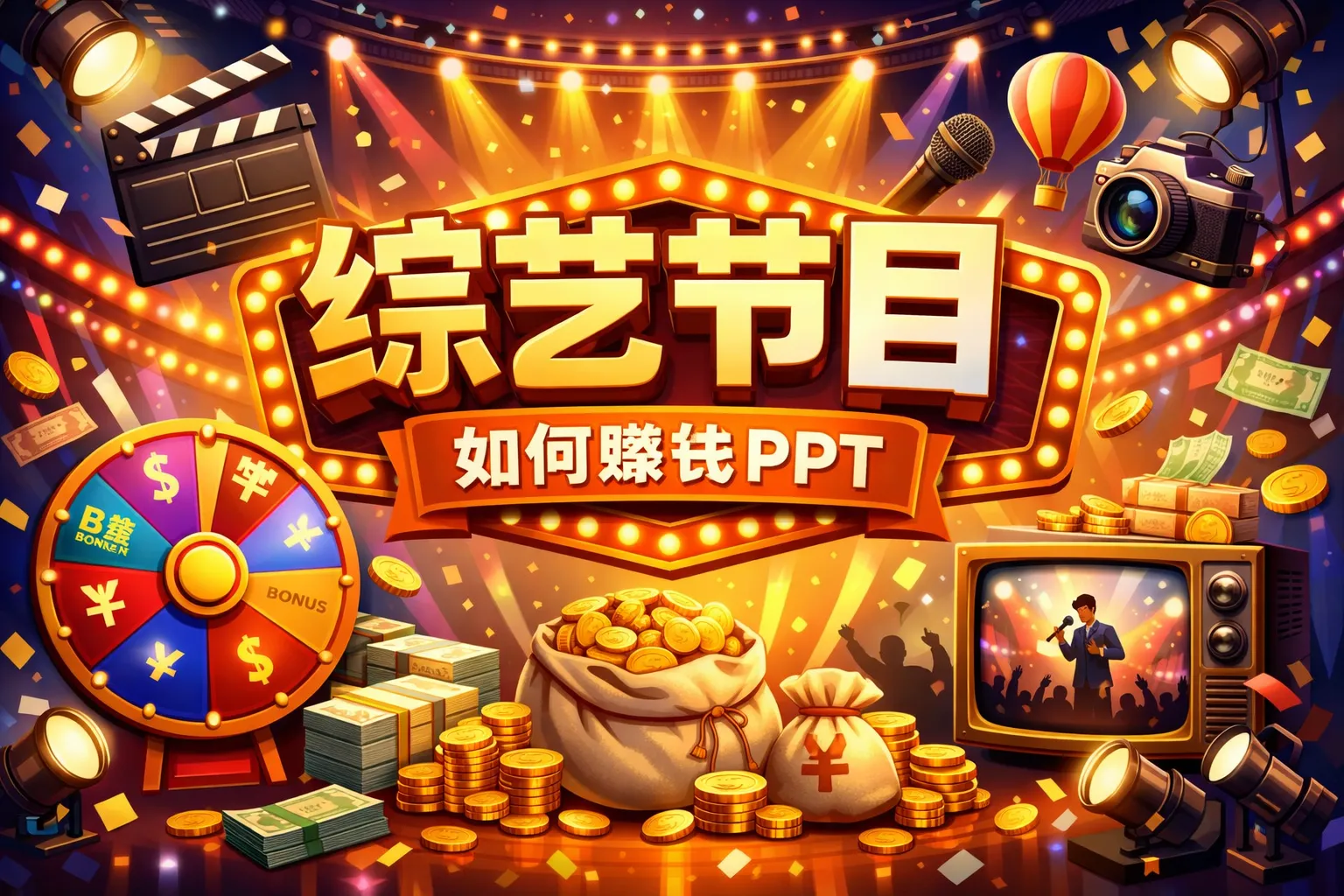 综艺节目如何赚钱ppt