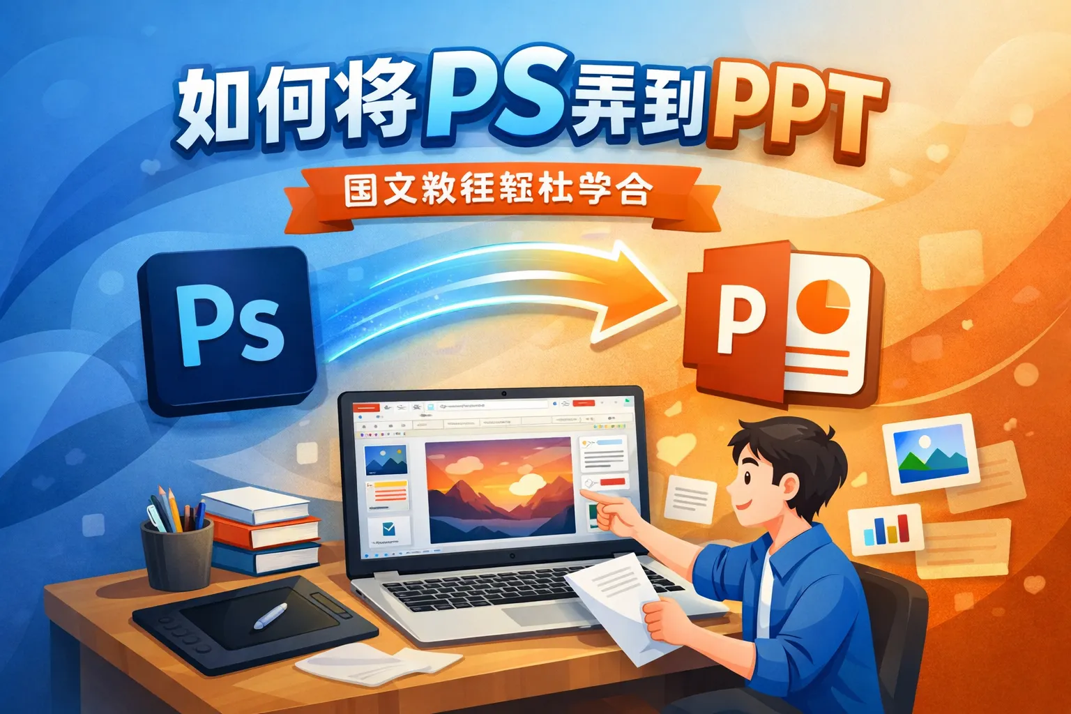 如何将ps弄到ppt