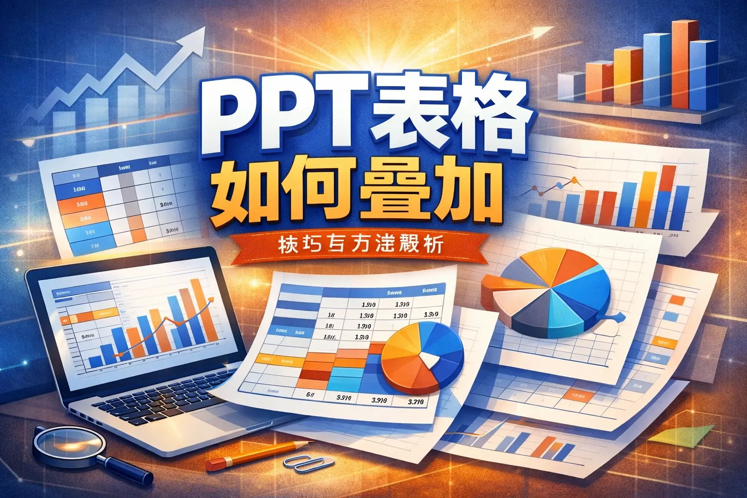 PPT表格如何叠加