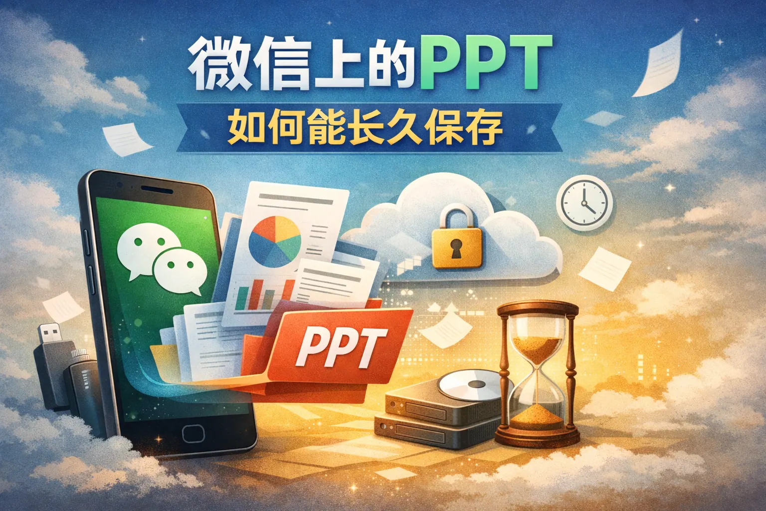 微信上的ppt如何能长久保存