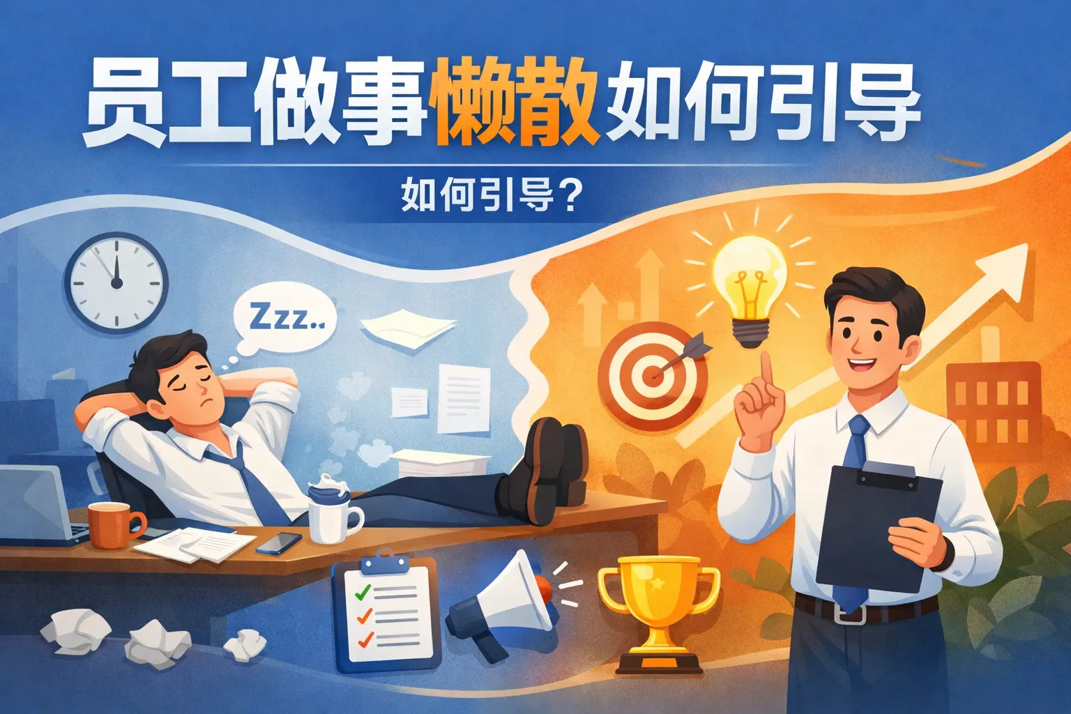 员工做事懒散如何引导