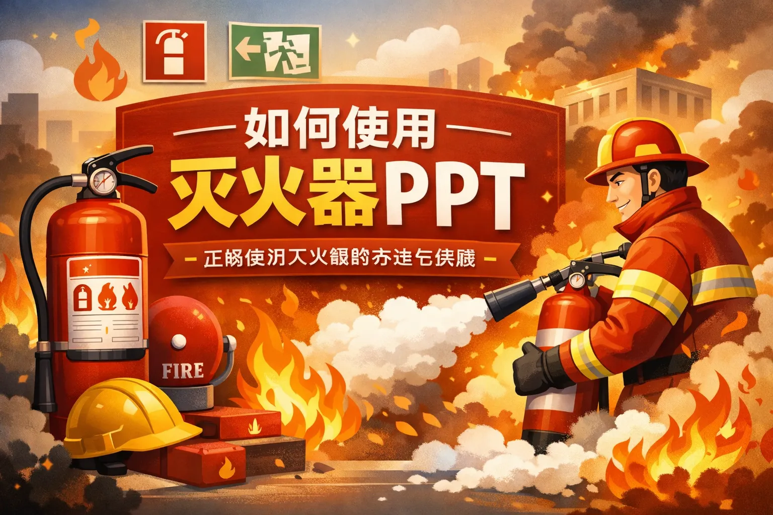 如何使用灭火器ppt