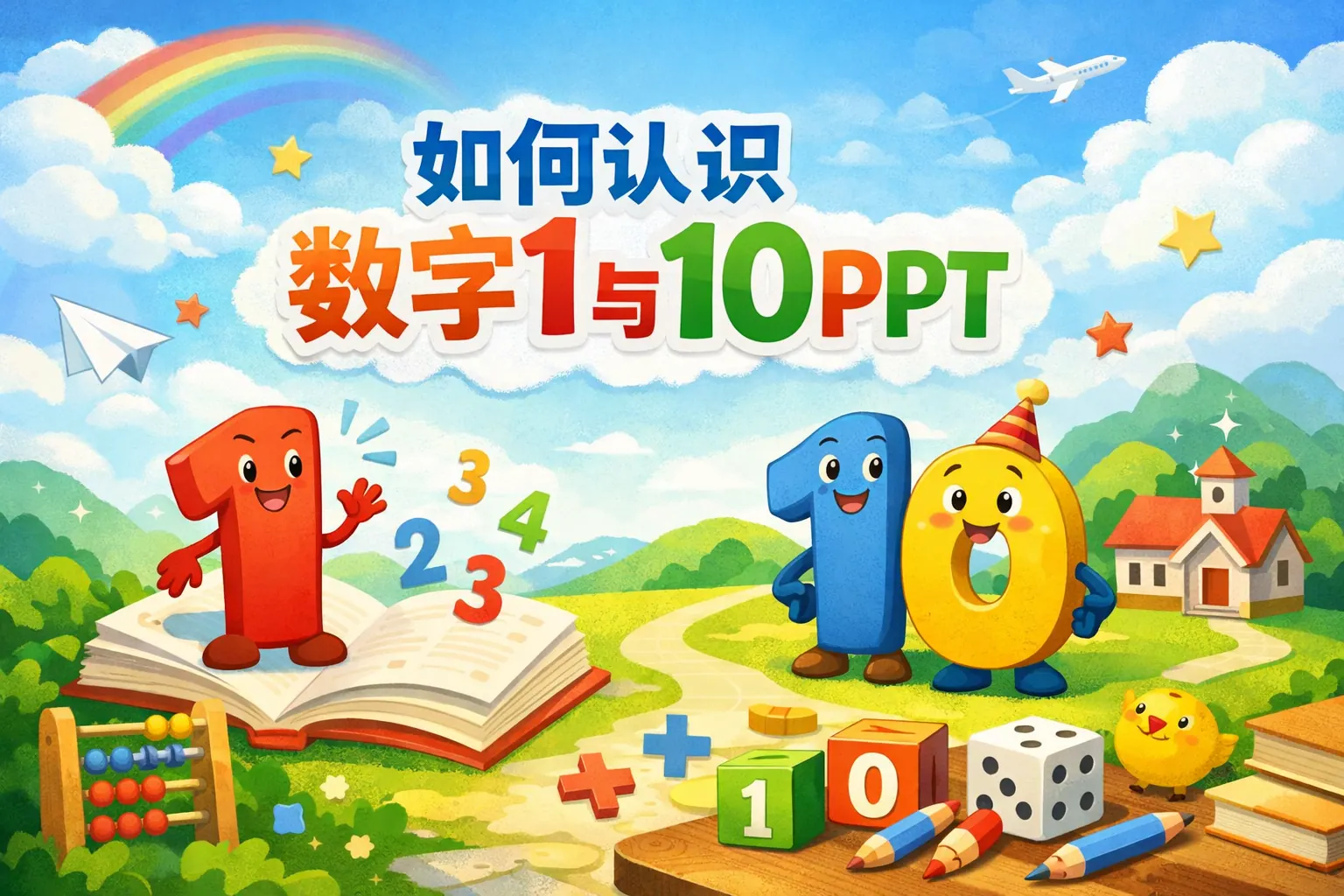 如何认识数字1 10ppt