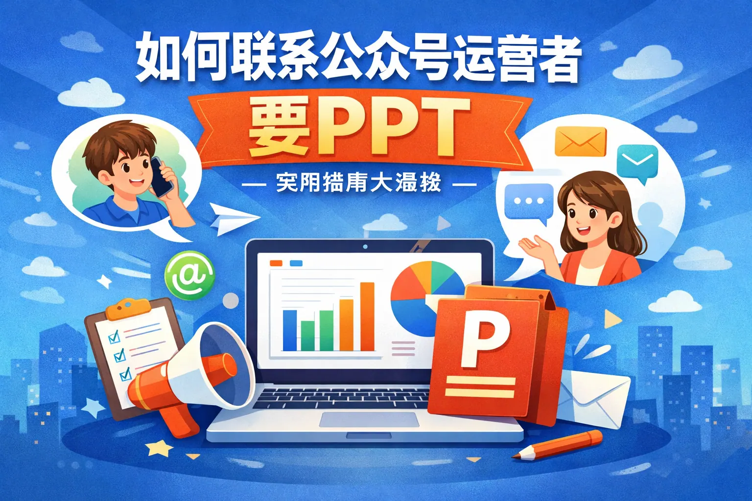 如何联系公众号运营者要ppt