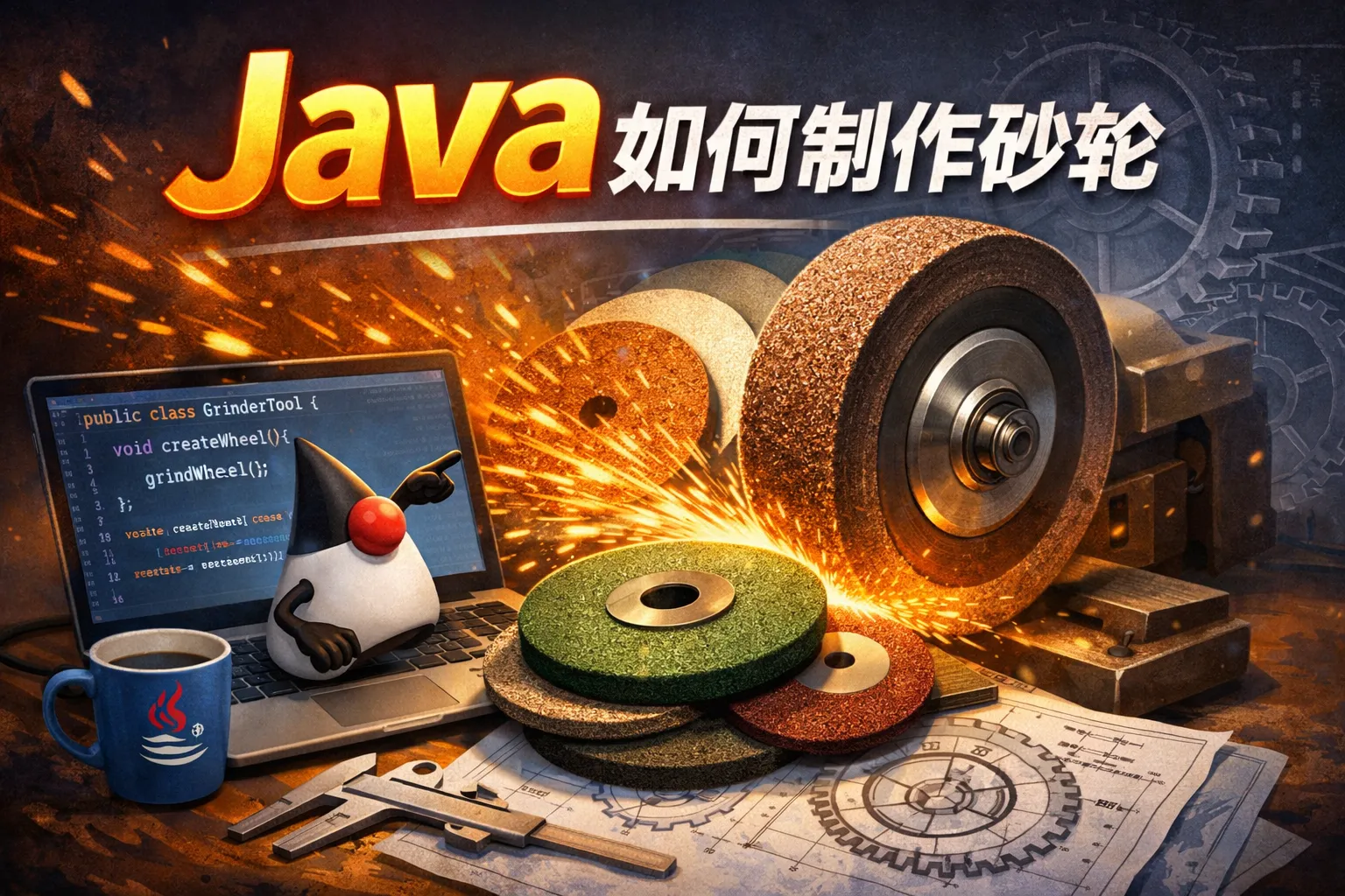 java如何制作砂轮