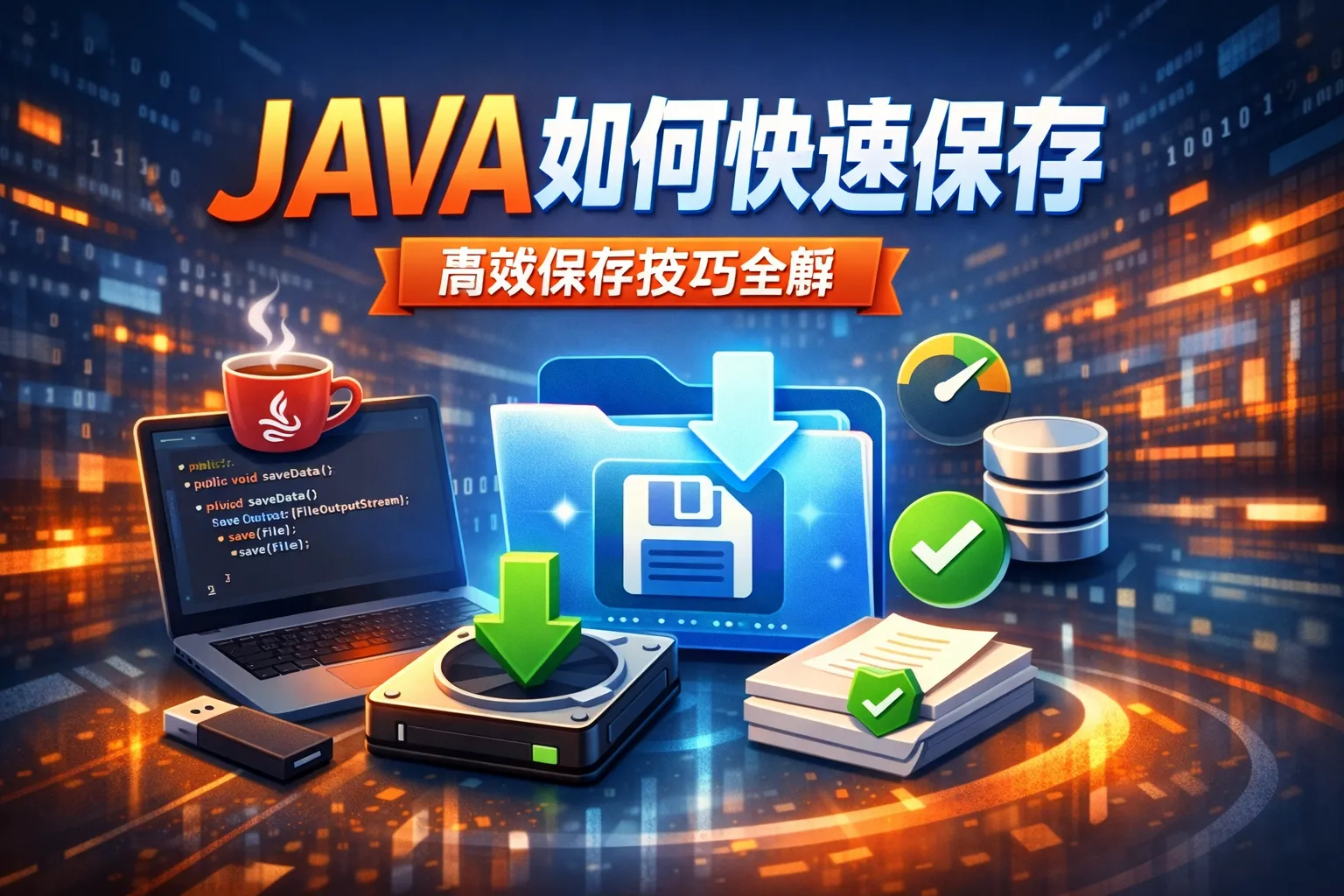 JAVA如何快速保存