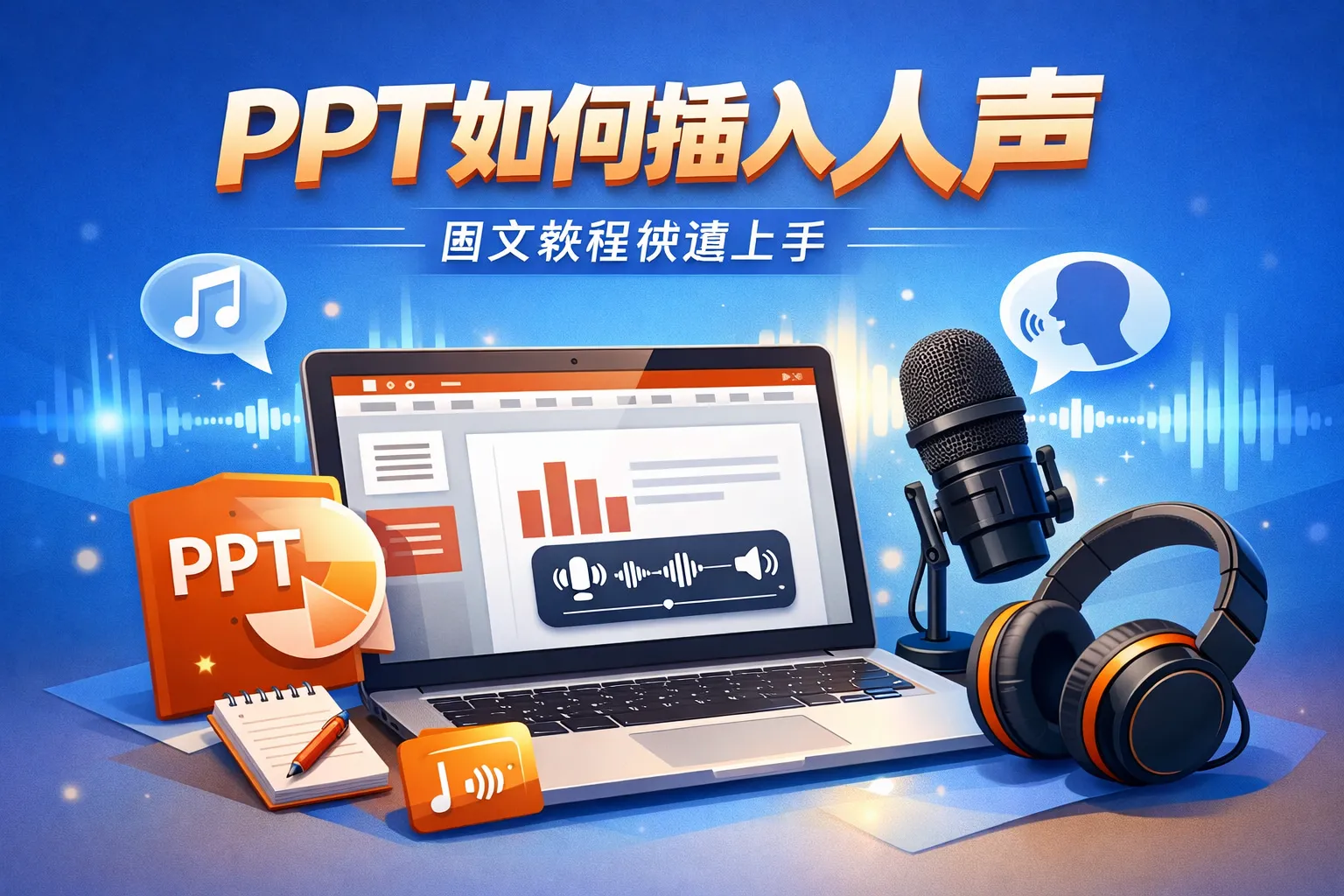 ppt如何插入人声