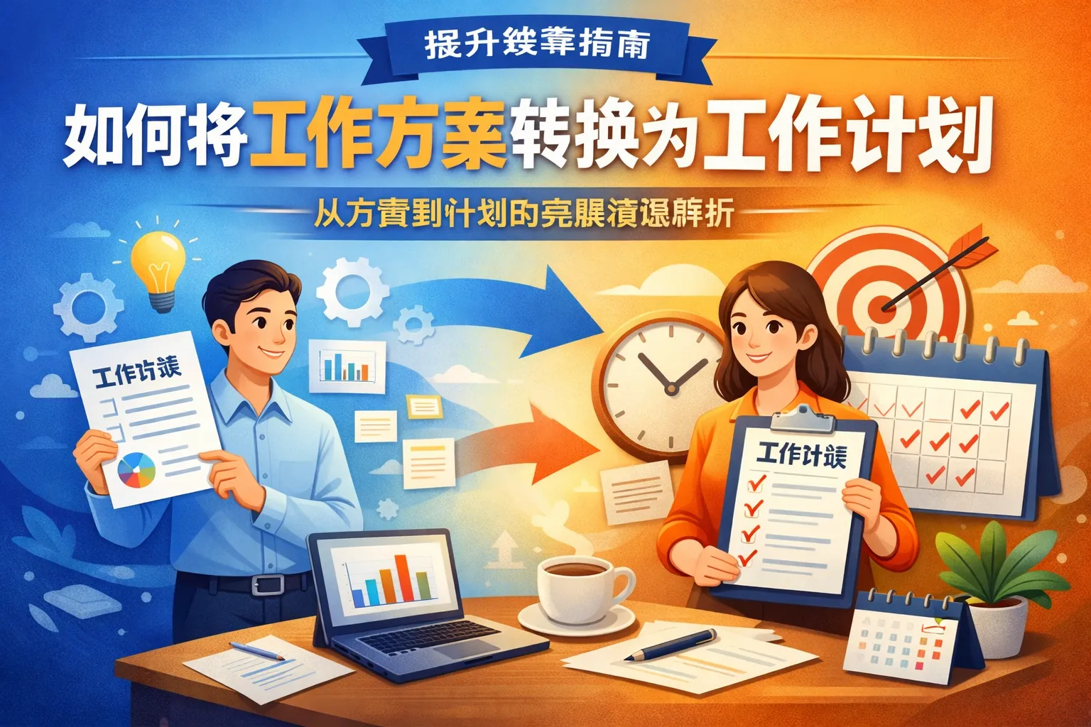 如何将工作方案转换为工作计划