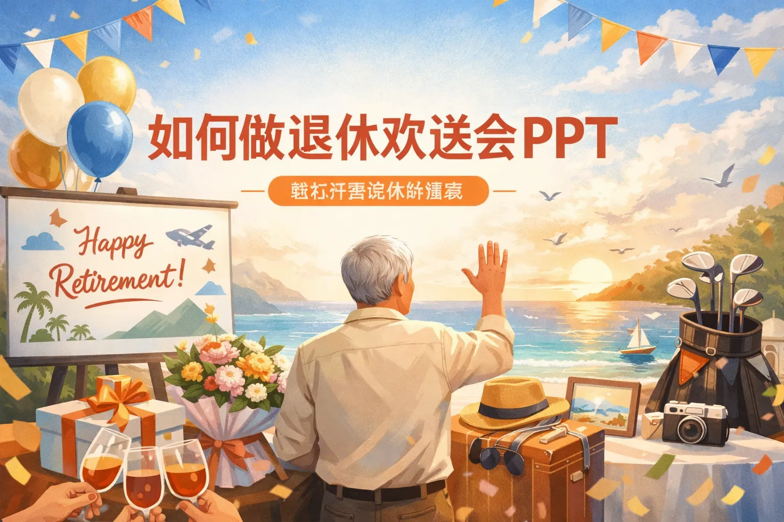 如何做退休欢送会ppt