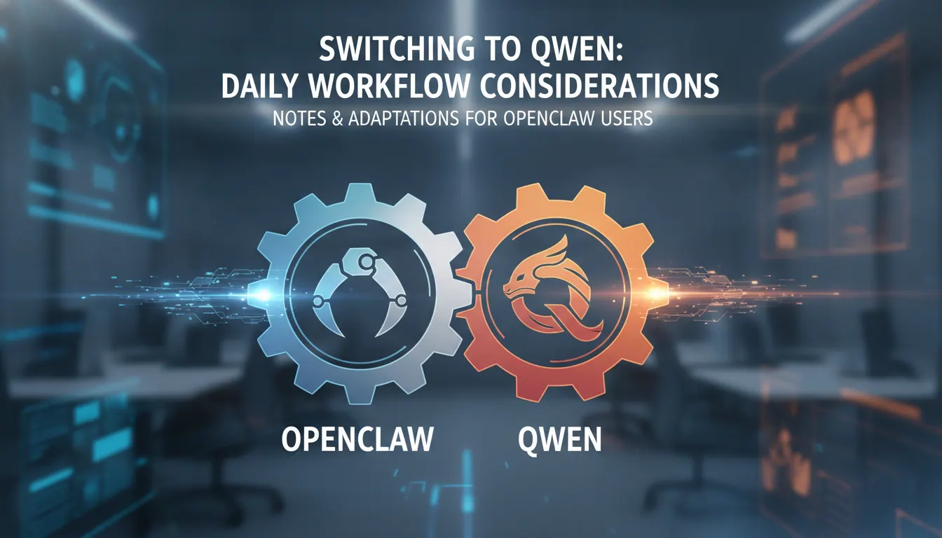 OpenClaw日常办公切换到Qwen模型的注意事项