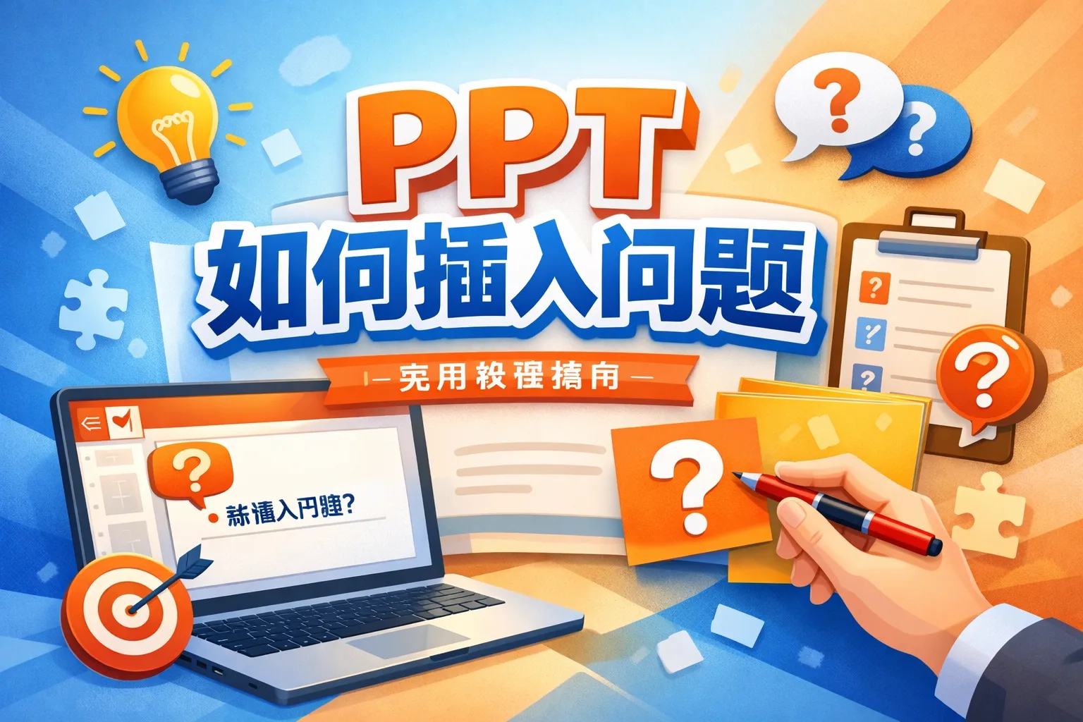 ppt如何插入问题