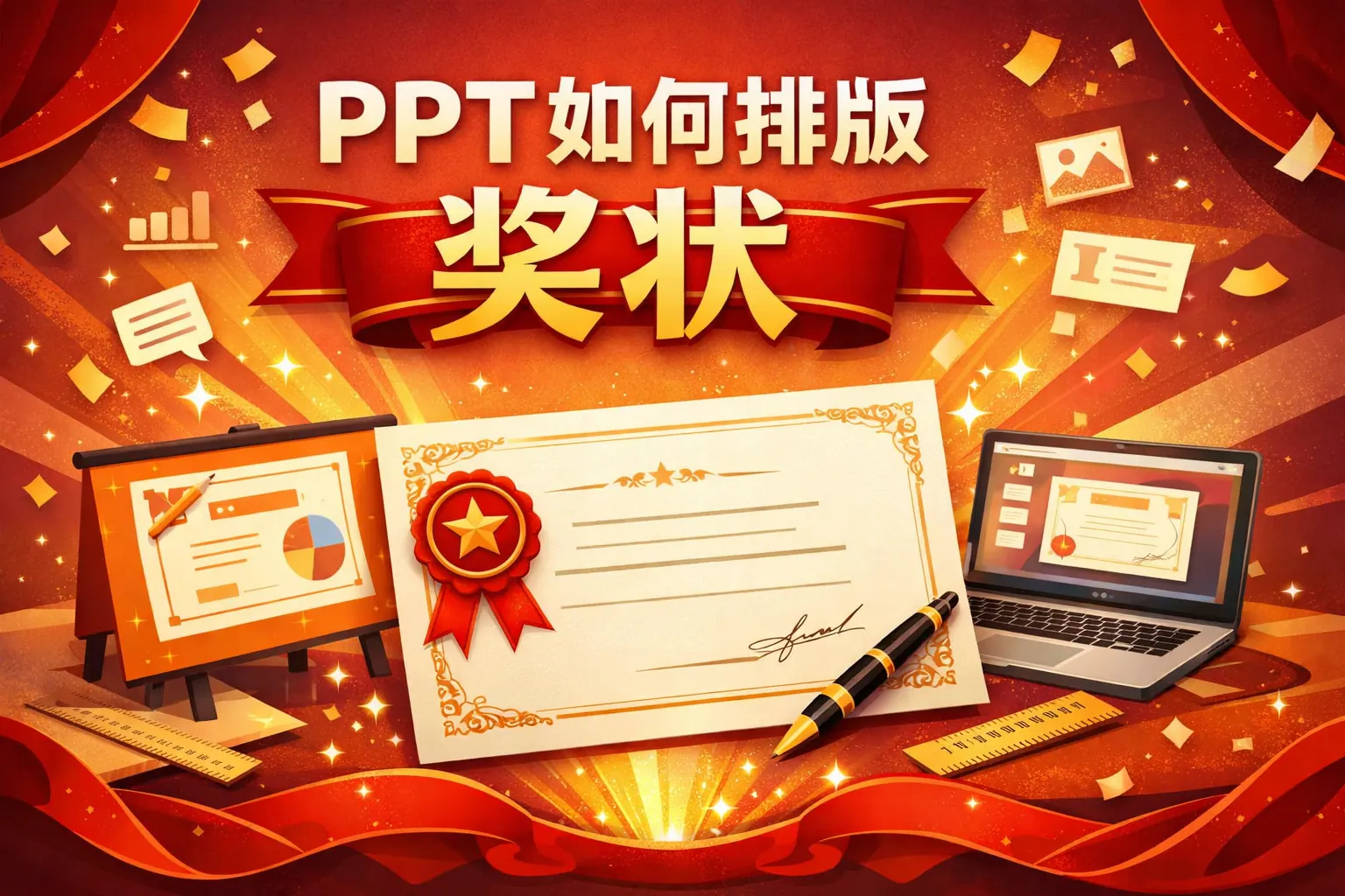 ppt如何排版奖状