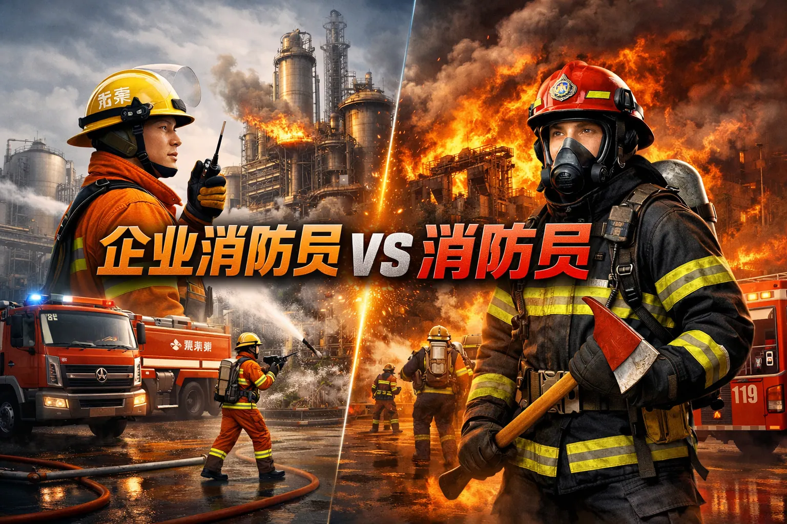 企业消防员与消防员区别