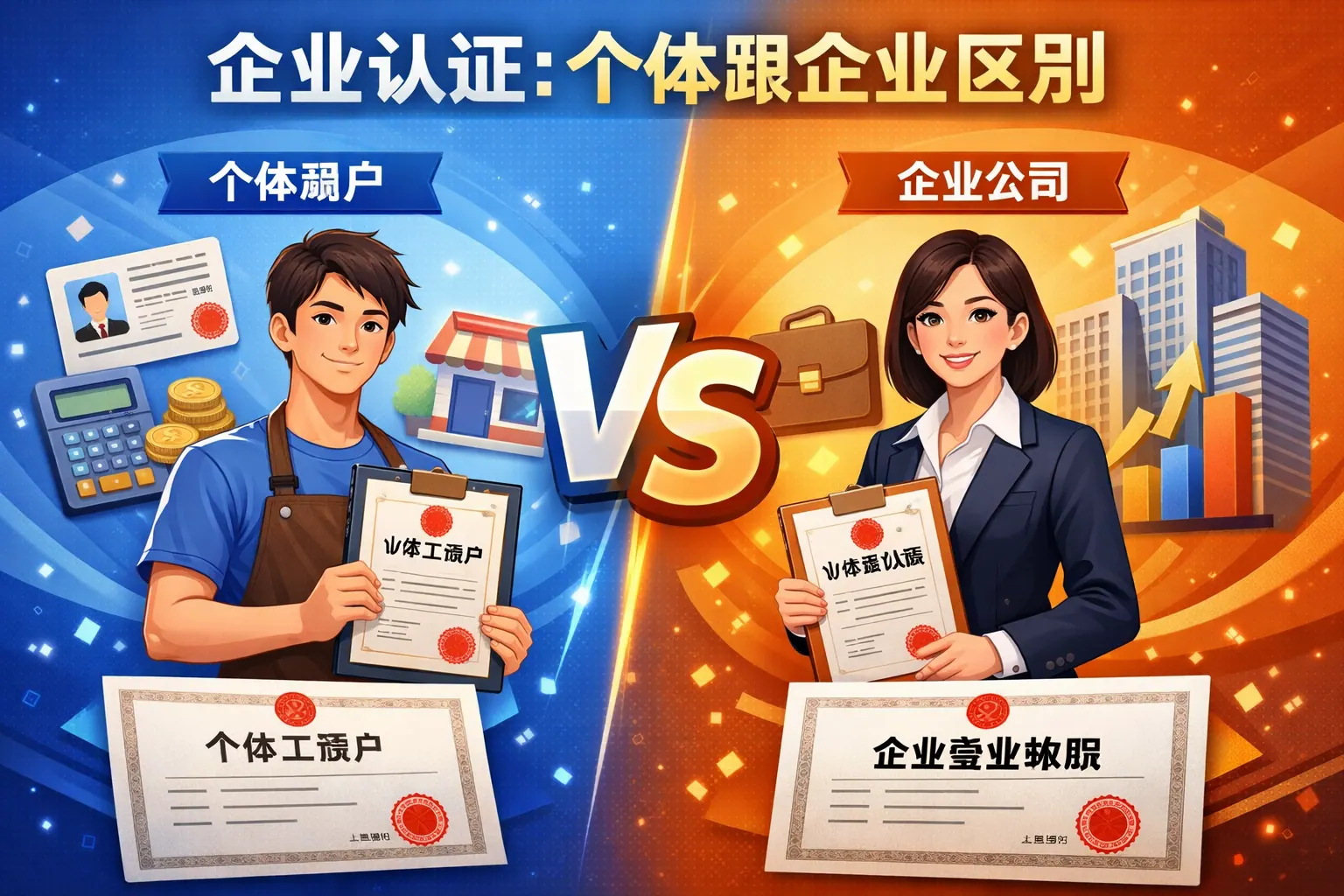 企业认证个体跟企业区别