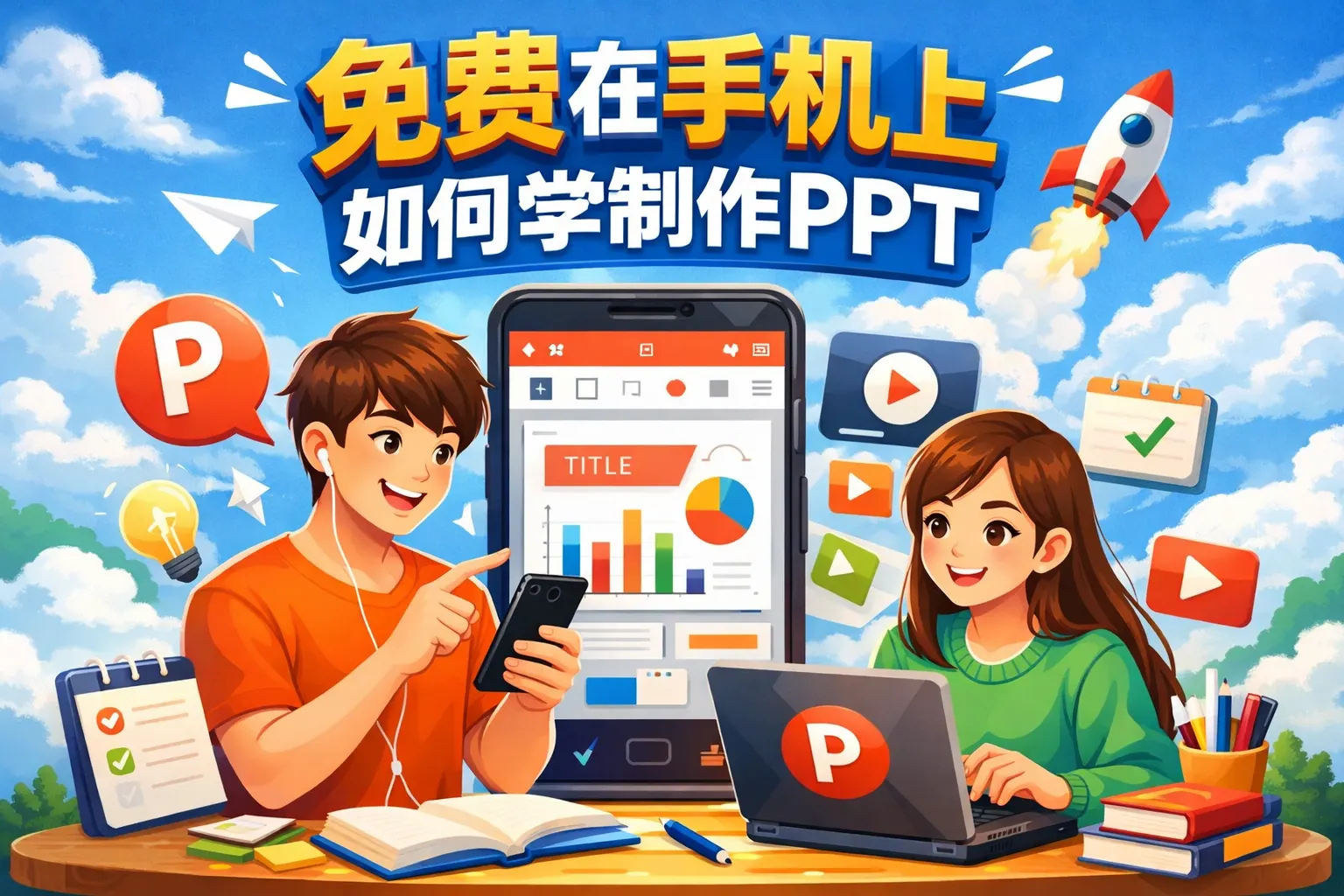 免费在手机上如何学制作ppt