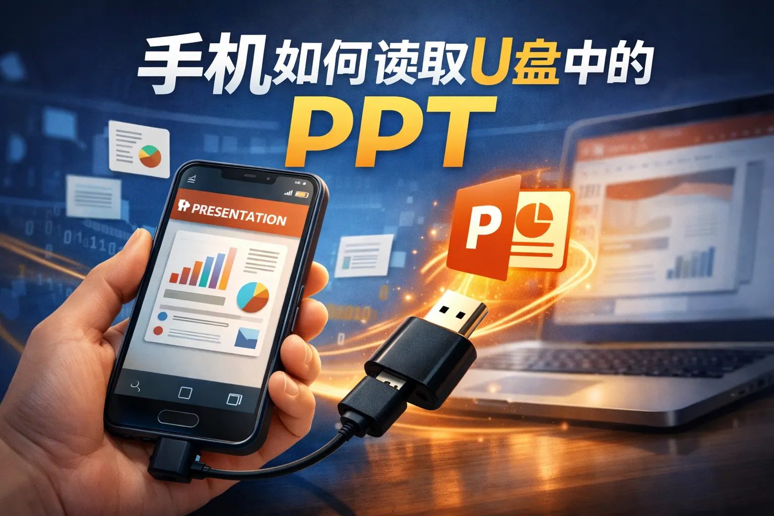 手机如何读取u盘中的ppt