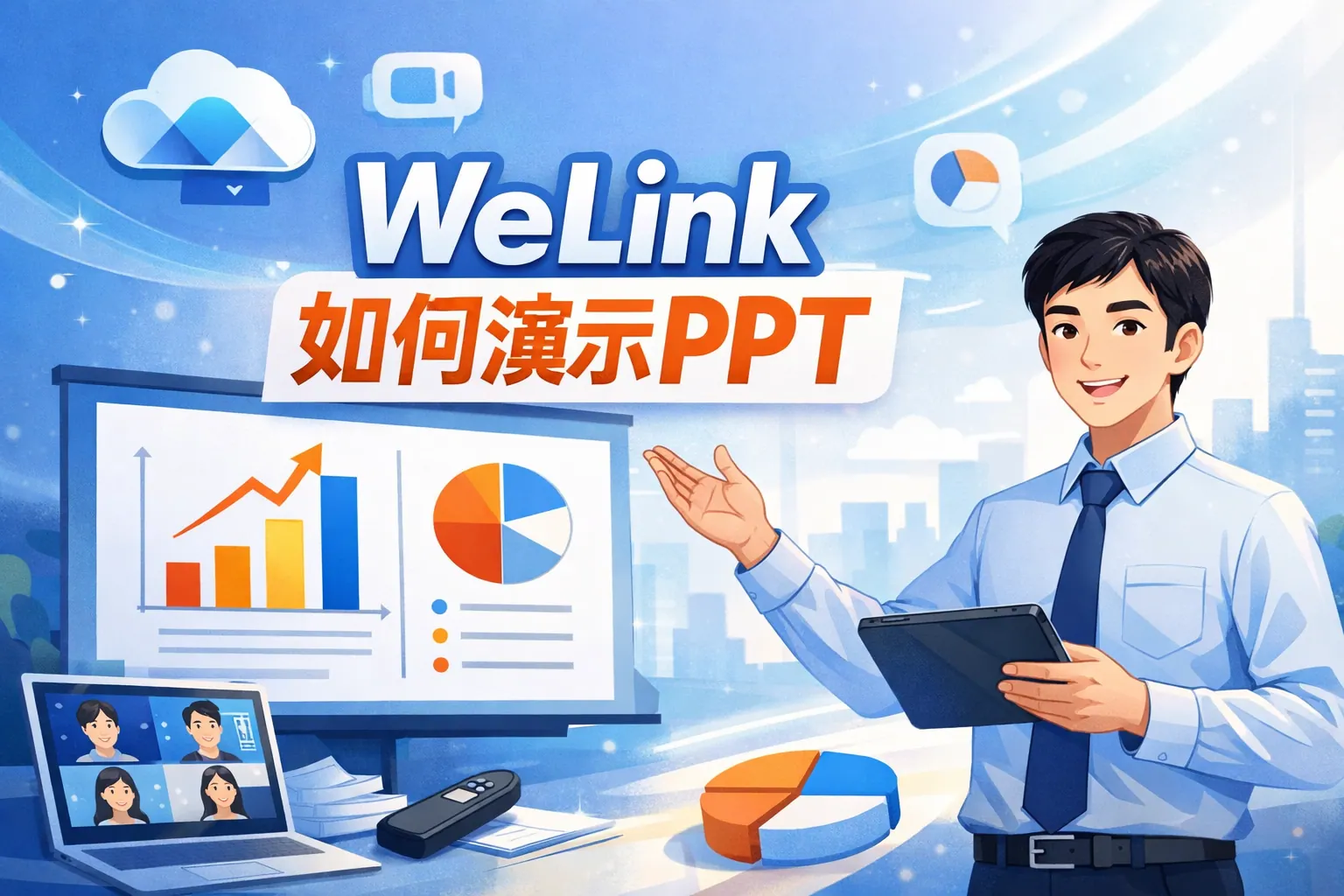 welink如何演示ppt