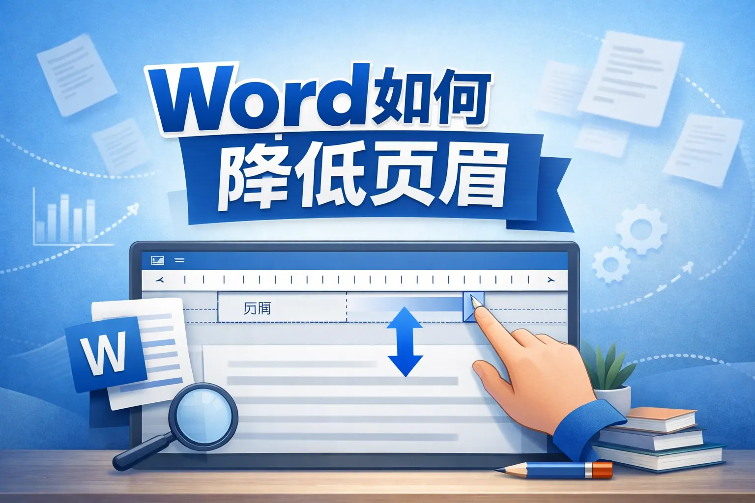 word如何降低页眉