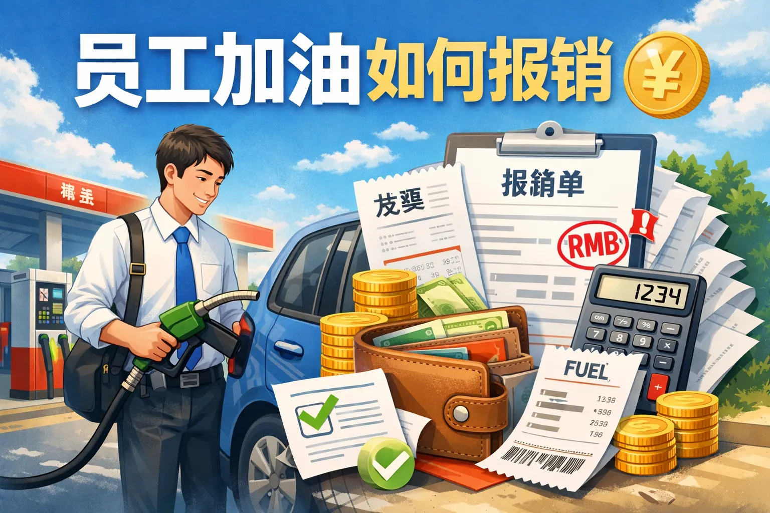 员工加油如何报销