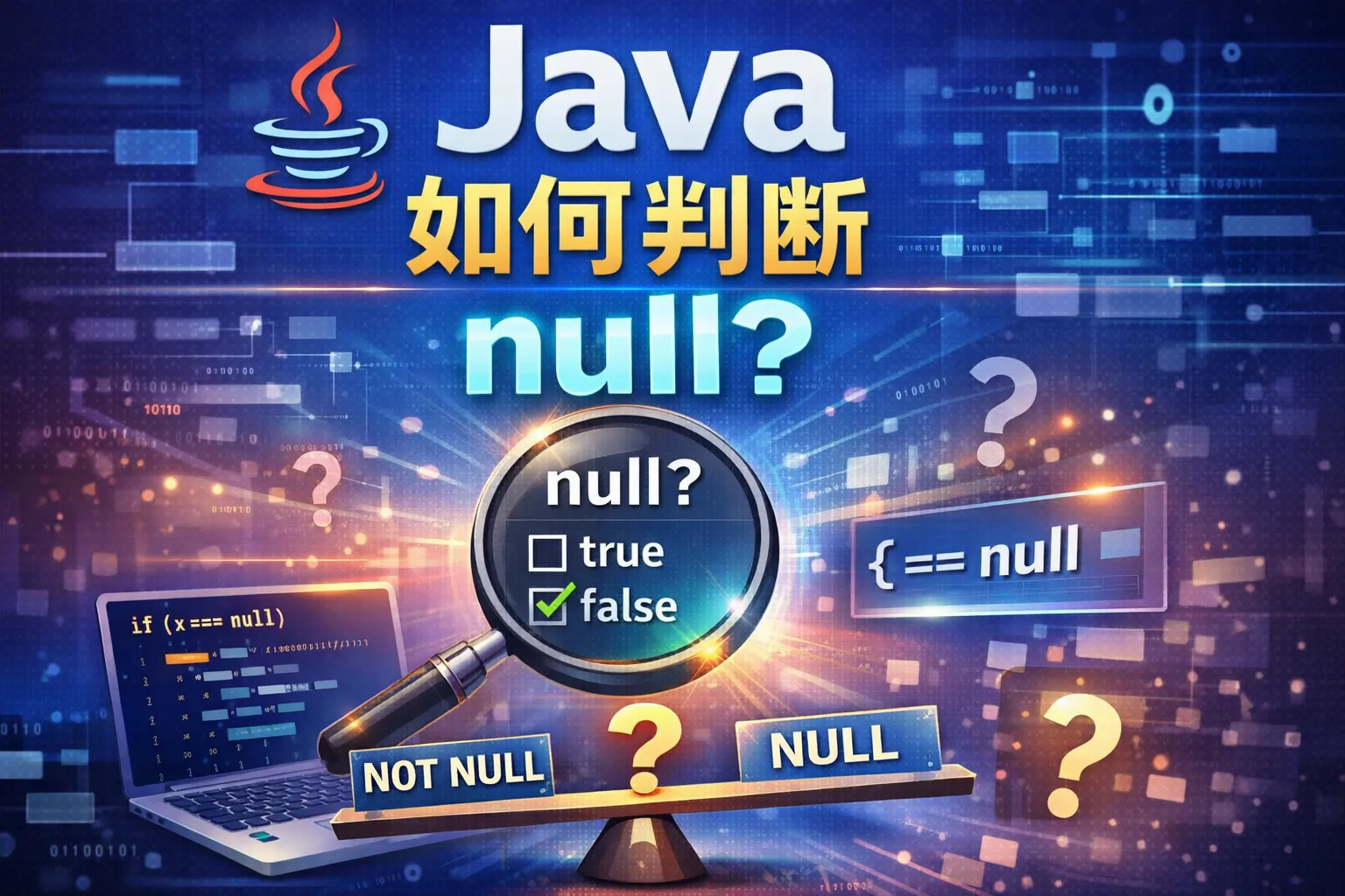 java 如何判断null