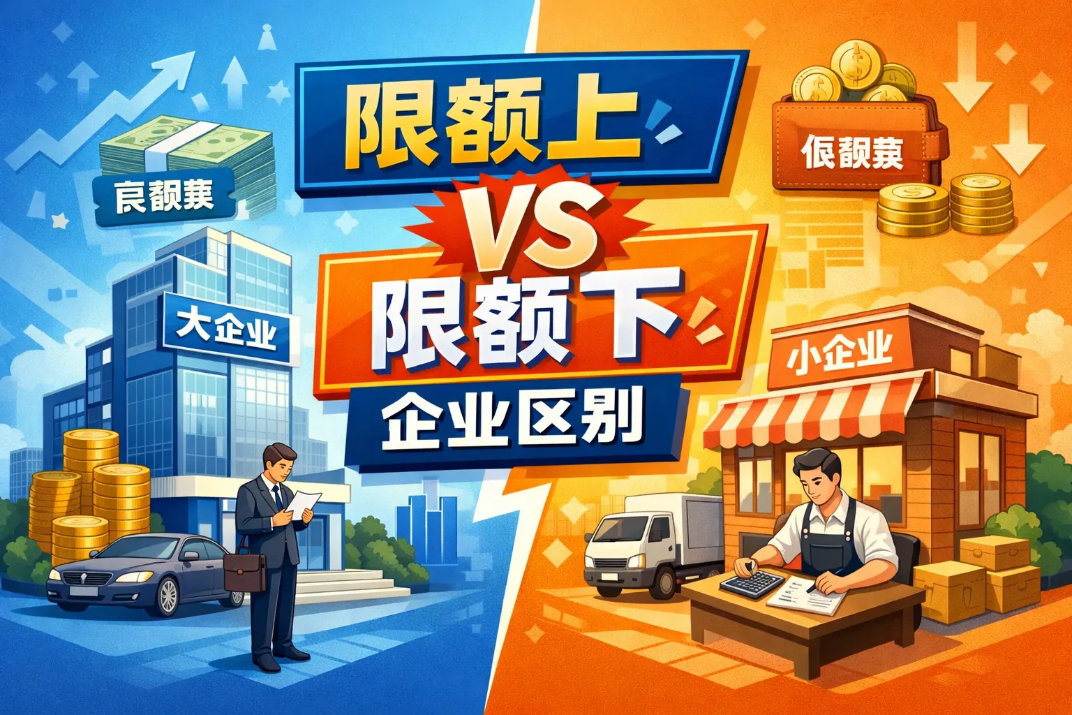 限额上限额下企业区别
