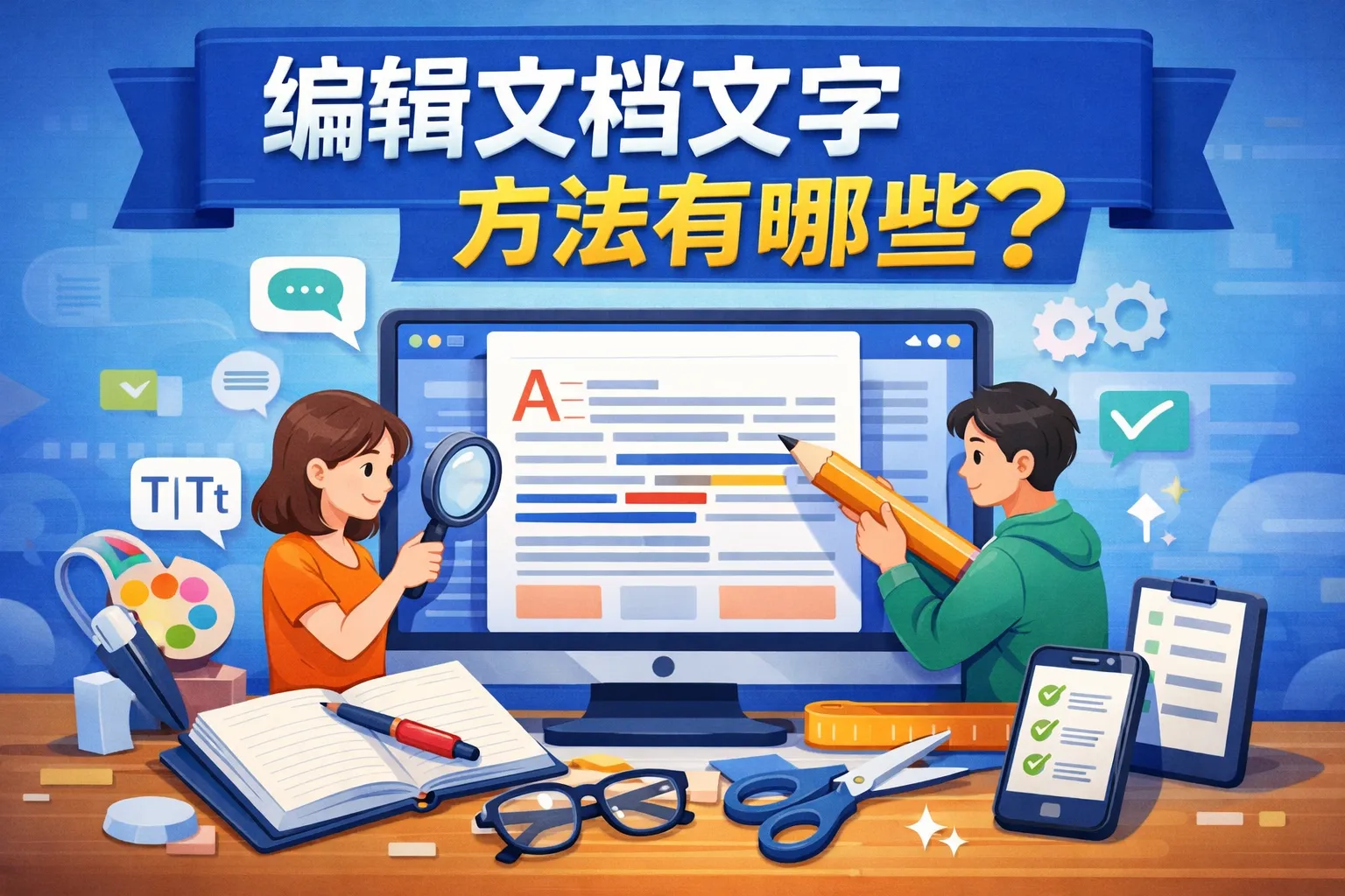 编辑文档文字方法有哪些