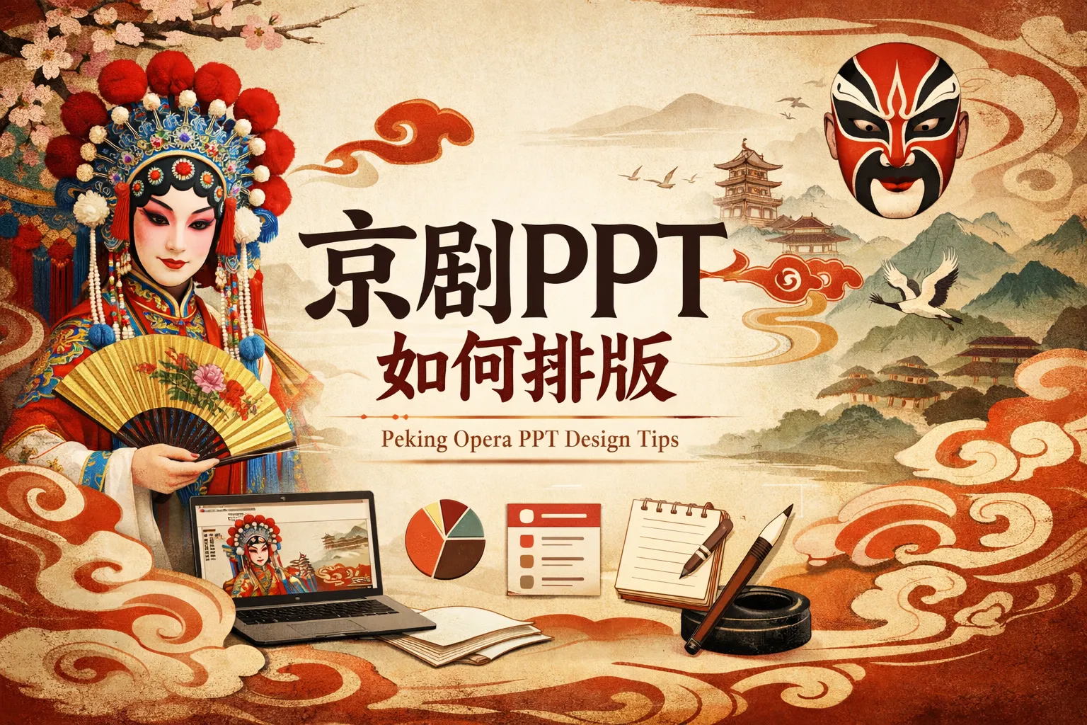 京剧ppt如何排版