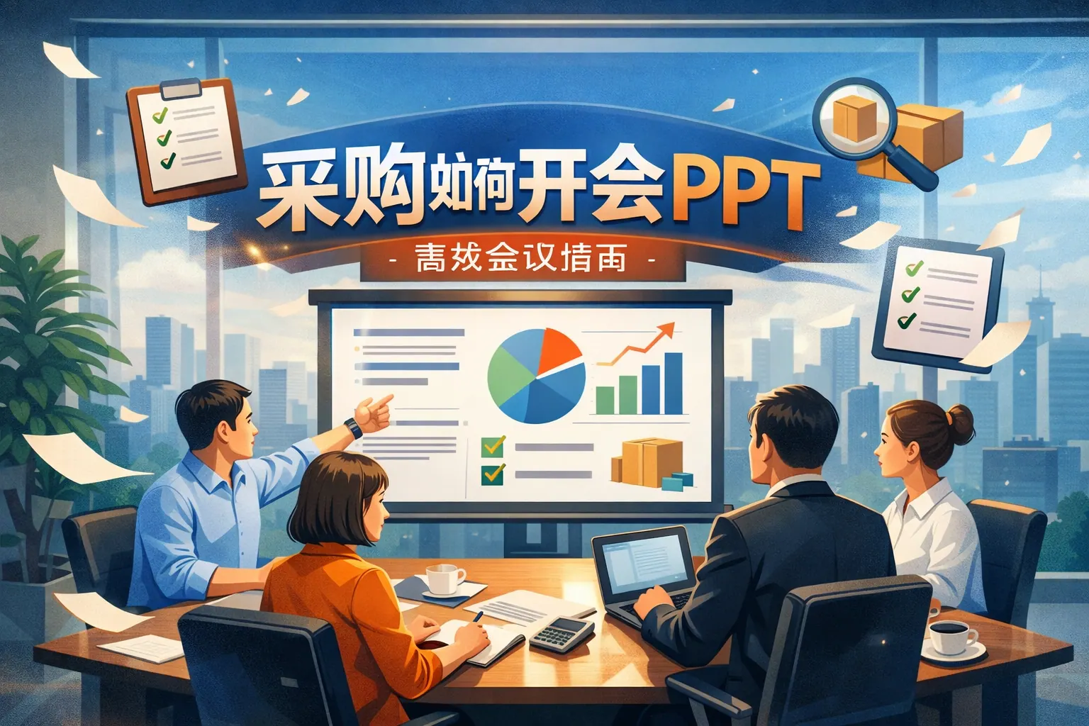 采购如何开会PPT