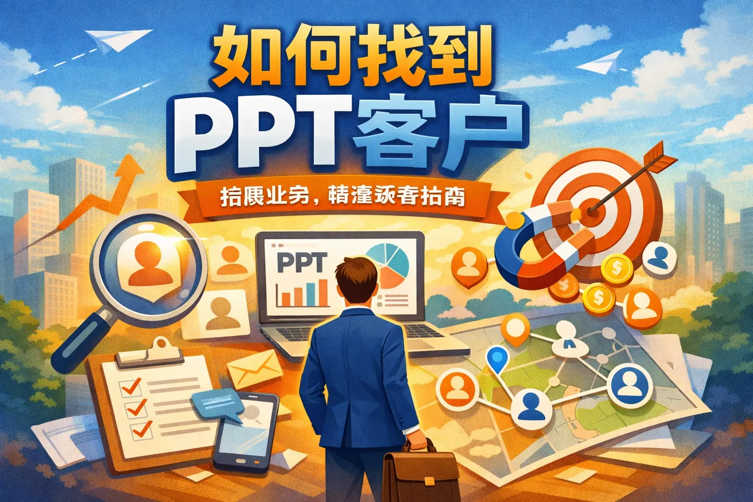 如何找到ppt客户