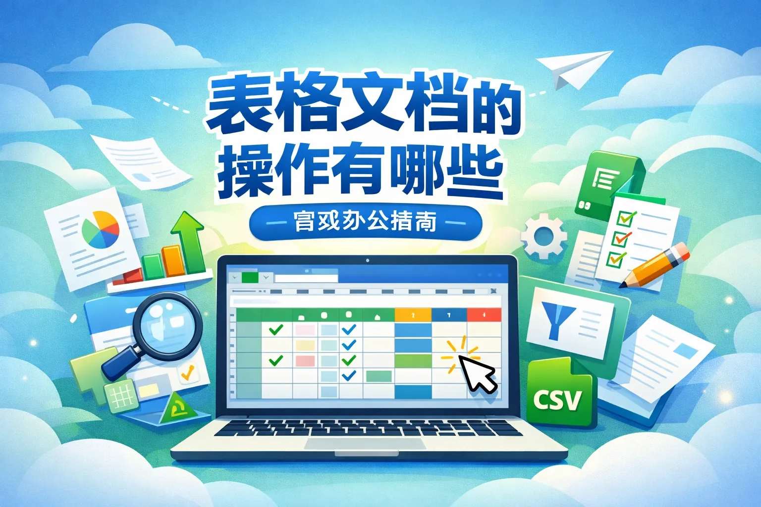 表格文档的操作有哪些