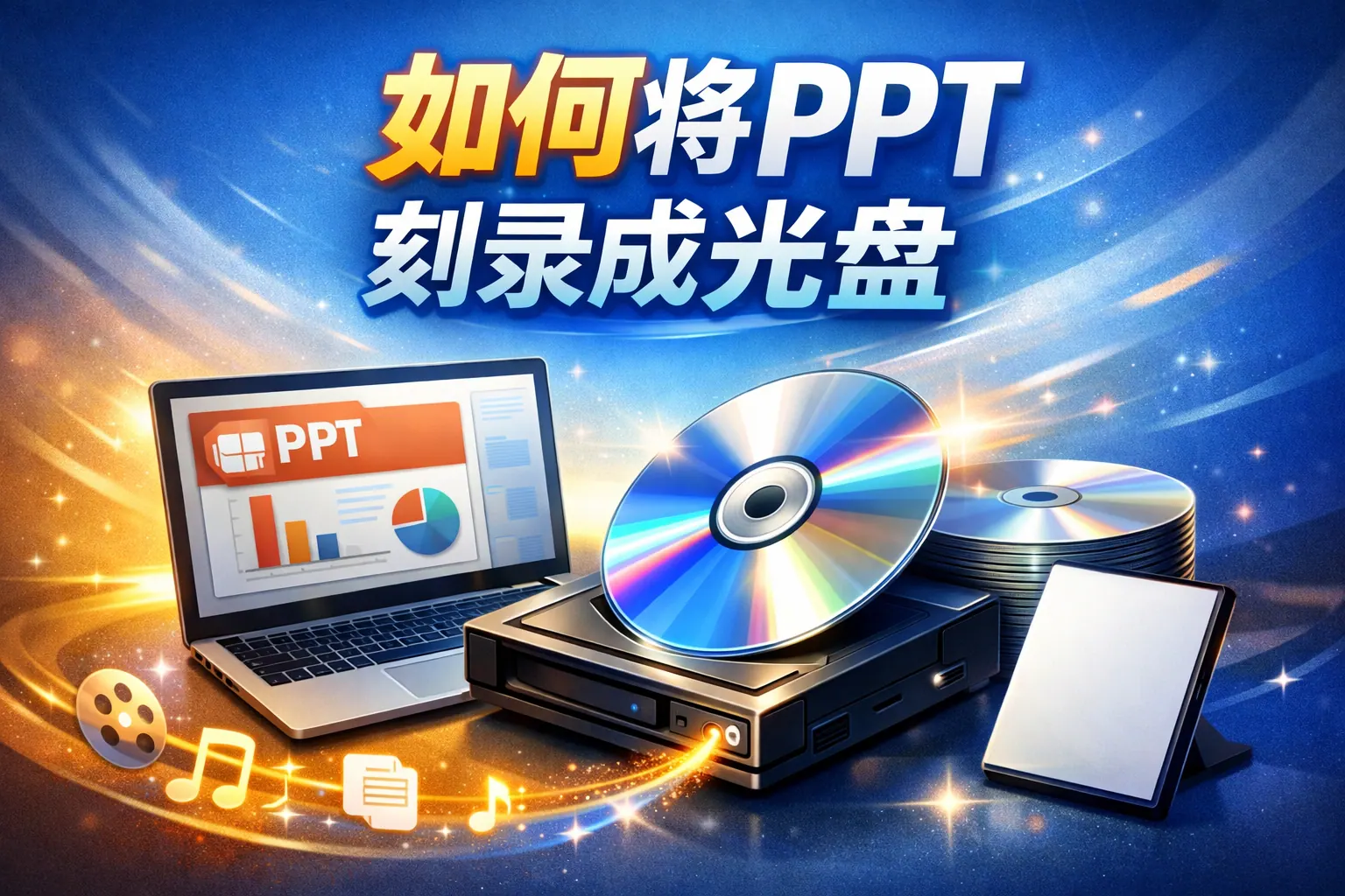 如何将ppt刻录成光盘
