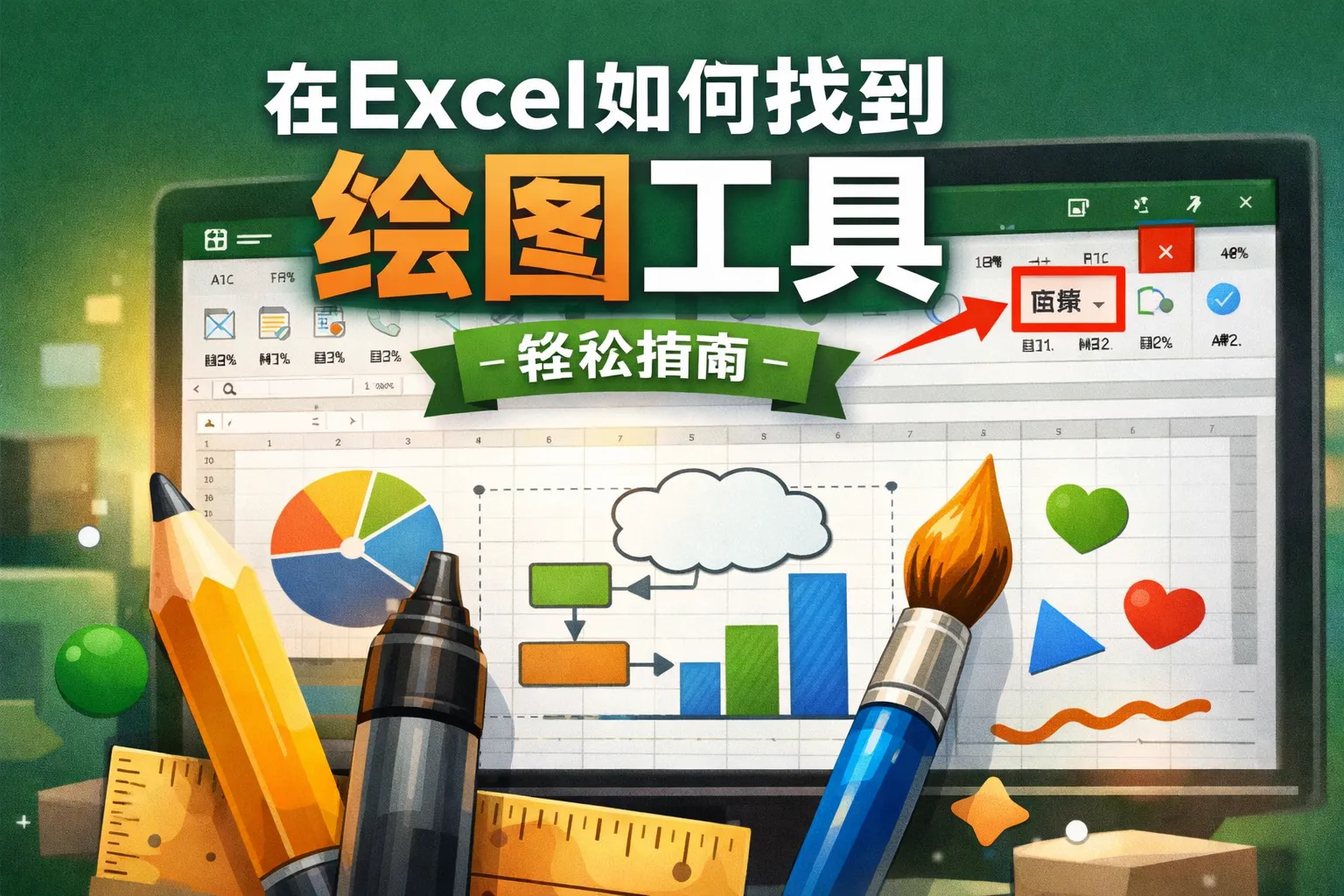 在excel如何找到绘图工具