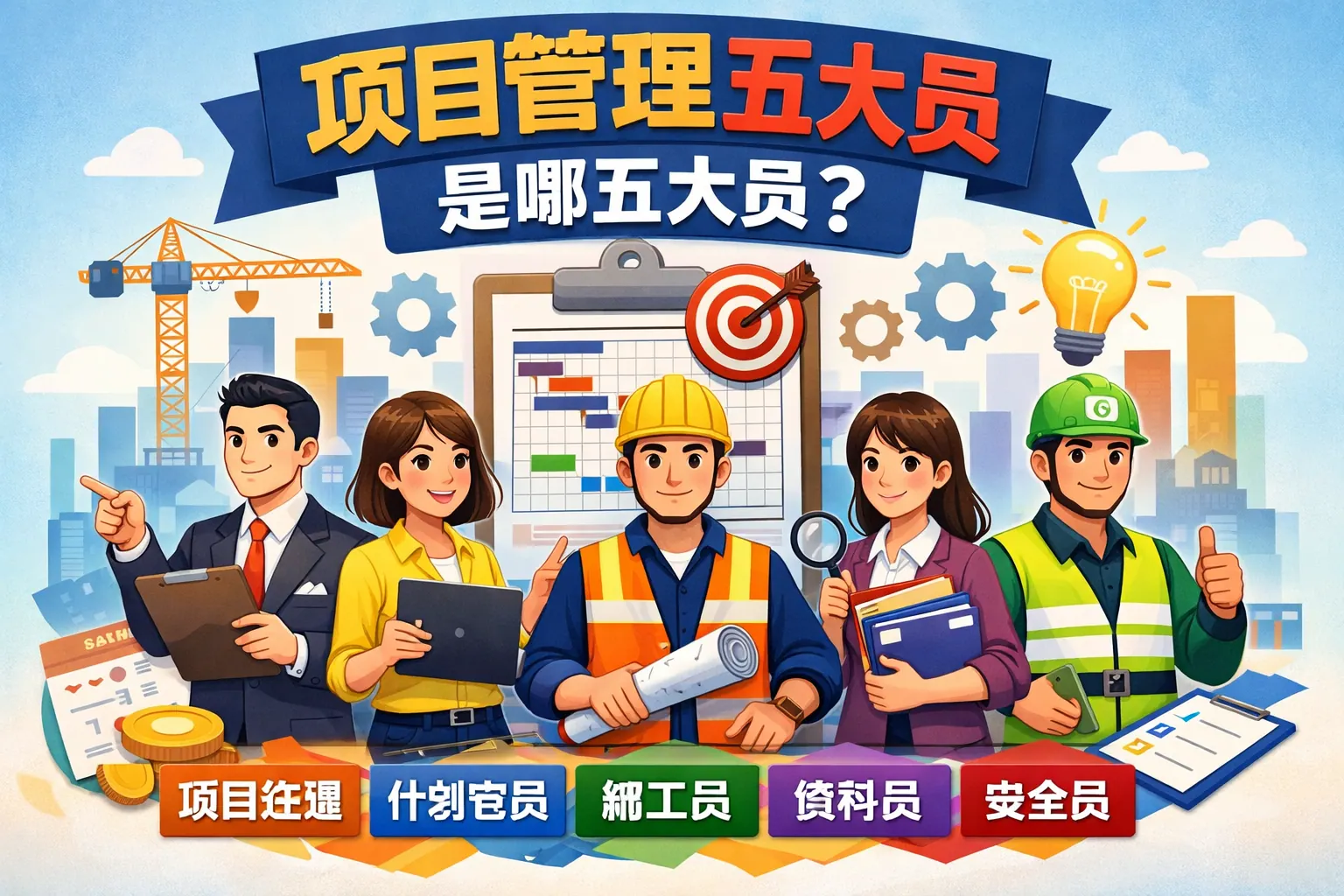 项目管理五大员是哪五大员