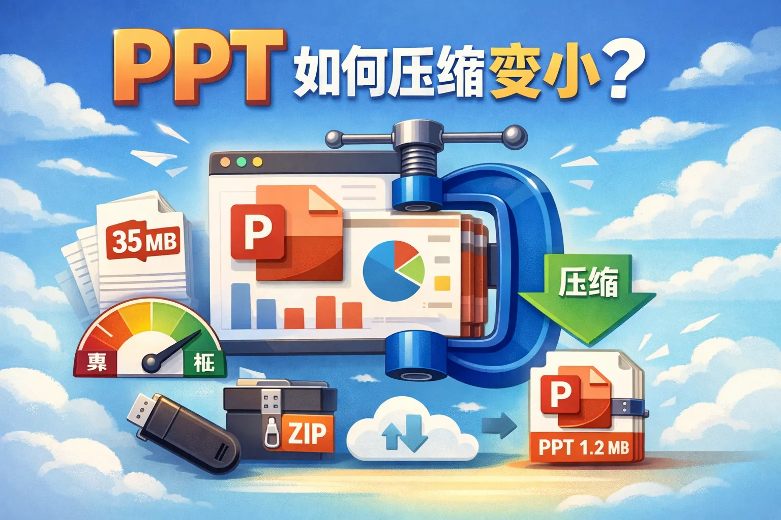 ppt如何压缩变小