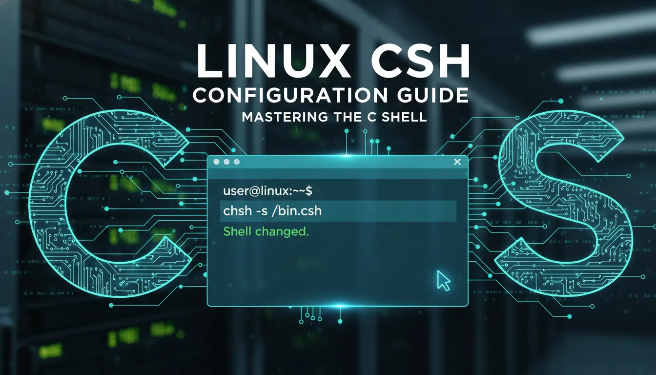 linux 如何设置 cshell